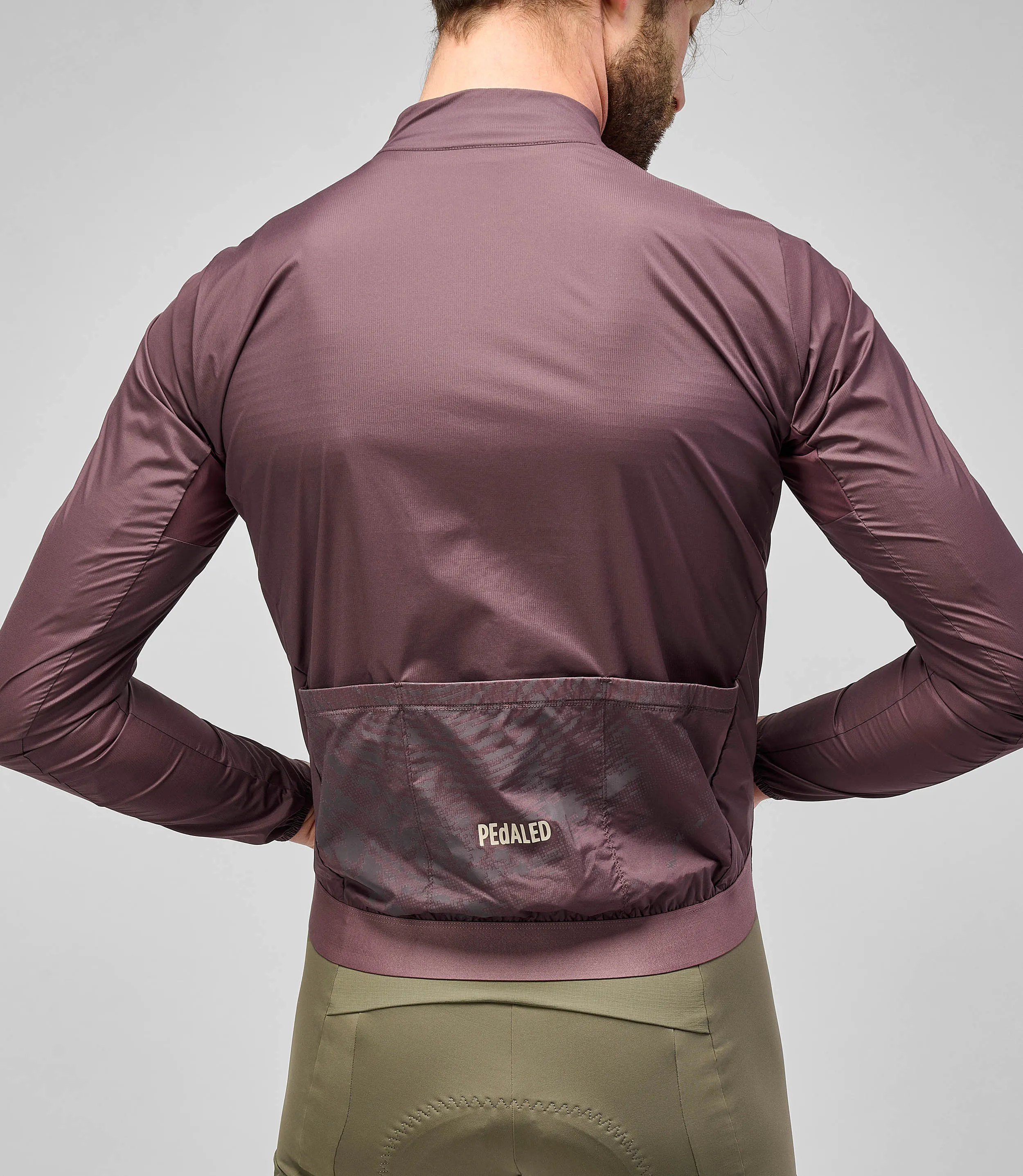 PEDALED Odyssey High Visibility Jacket - Burgundy - Image 8
