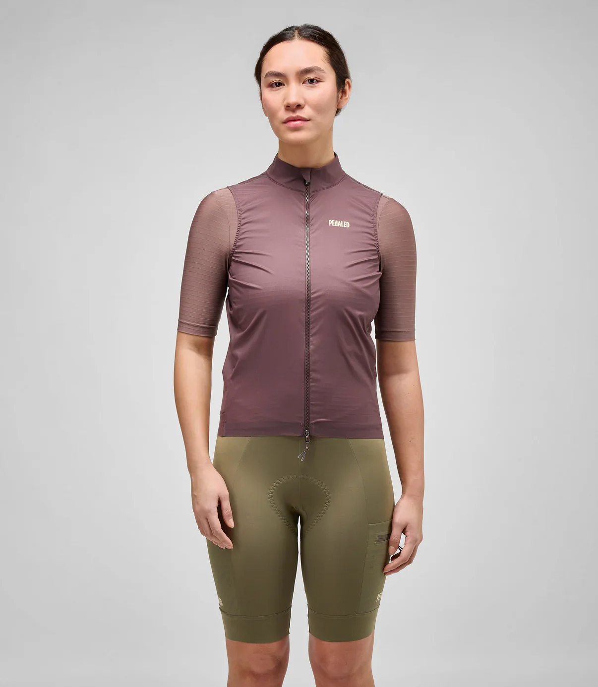 PEDALED Odyssey High Visibility Women Vest - Burgundy - Image 3