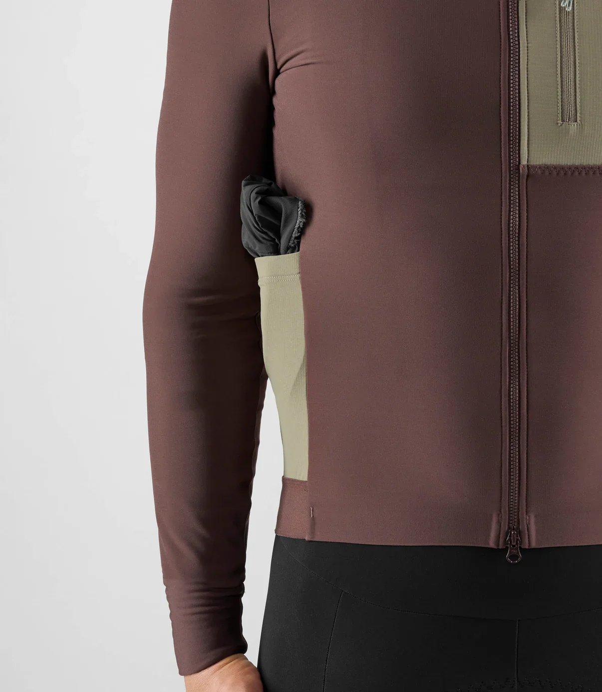 PEDALED Odyssey Hooded Long Sleeve Jersey - Brown - Image 8