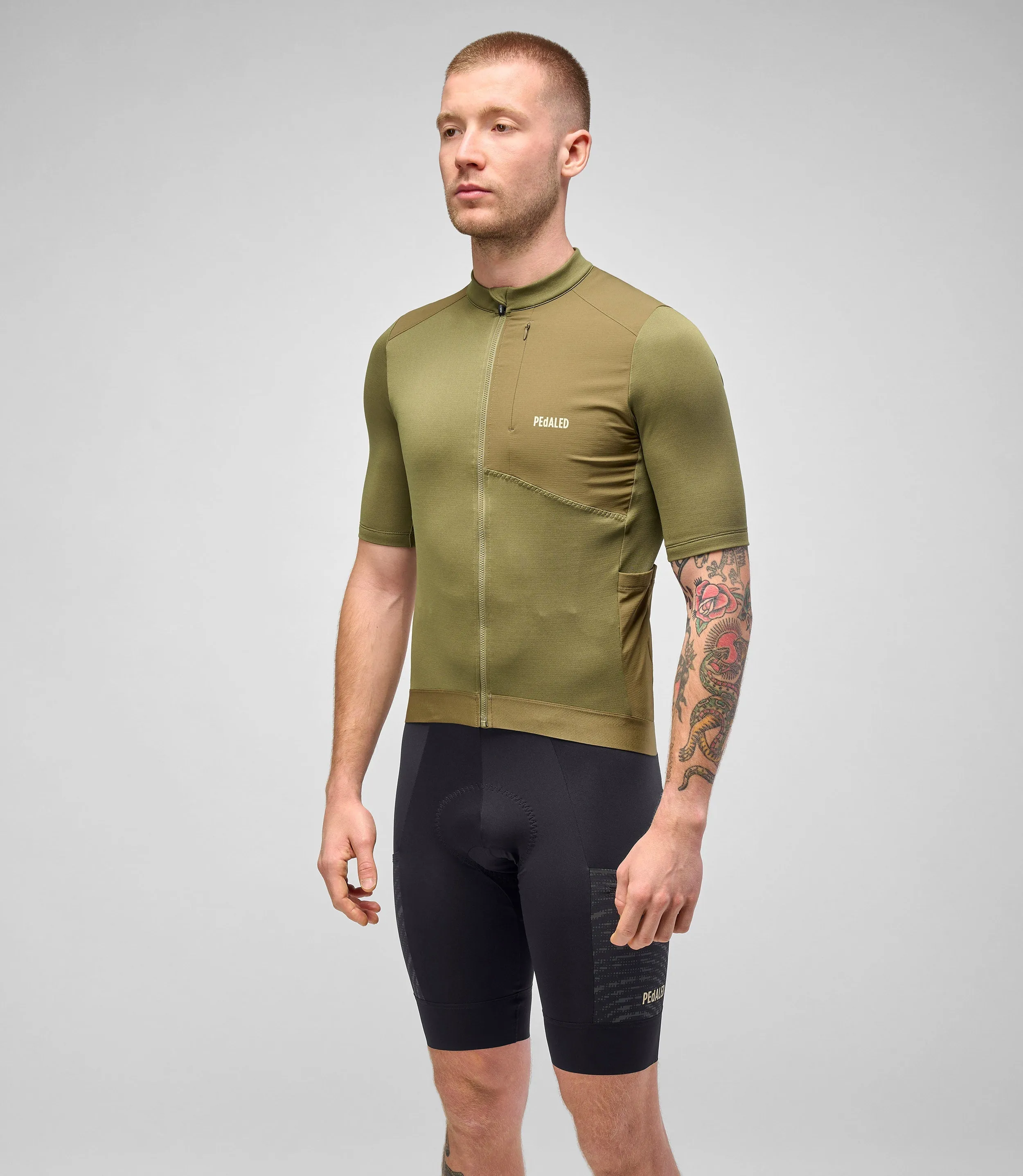 PEDALED Odyssey Merino Jersey - Green - Image 2