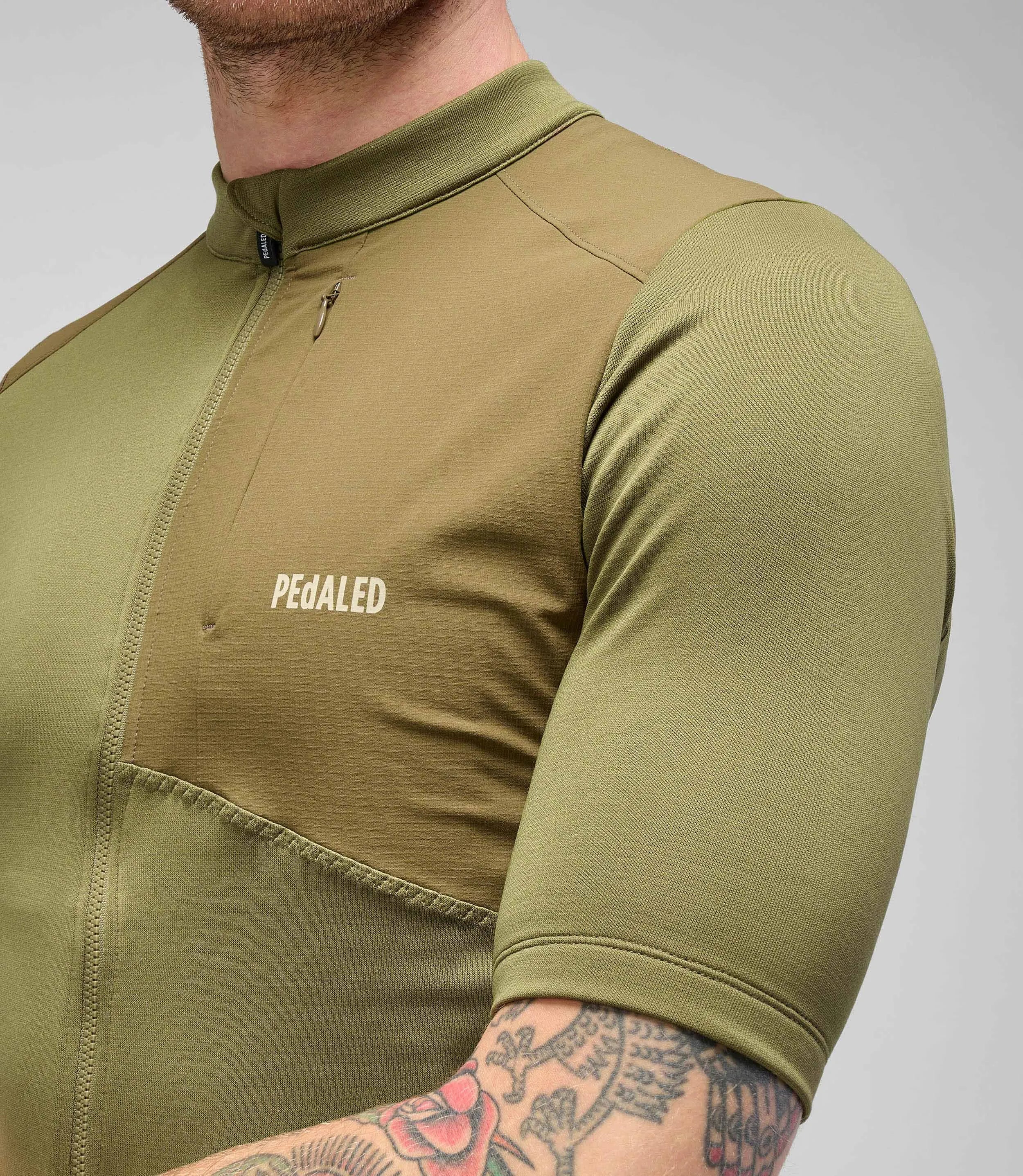 PEDALED Odyssey Merino Jersey - Green - Image 7