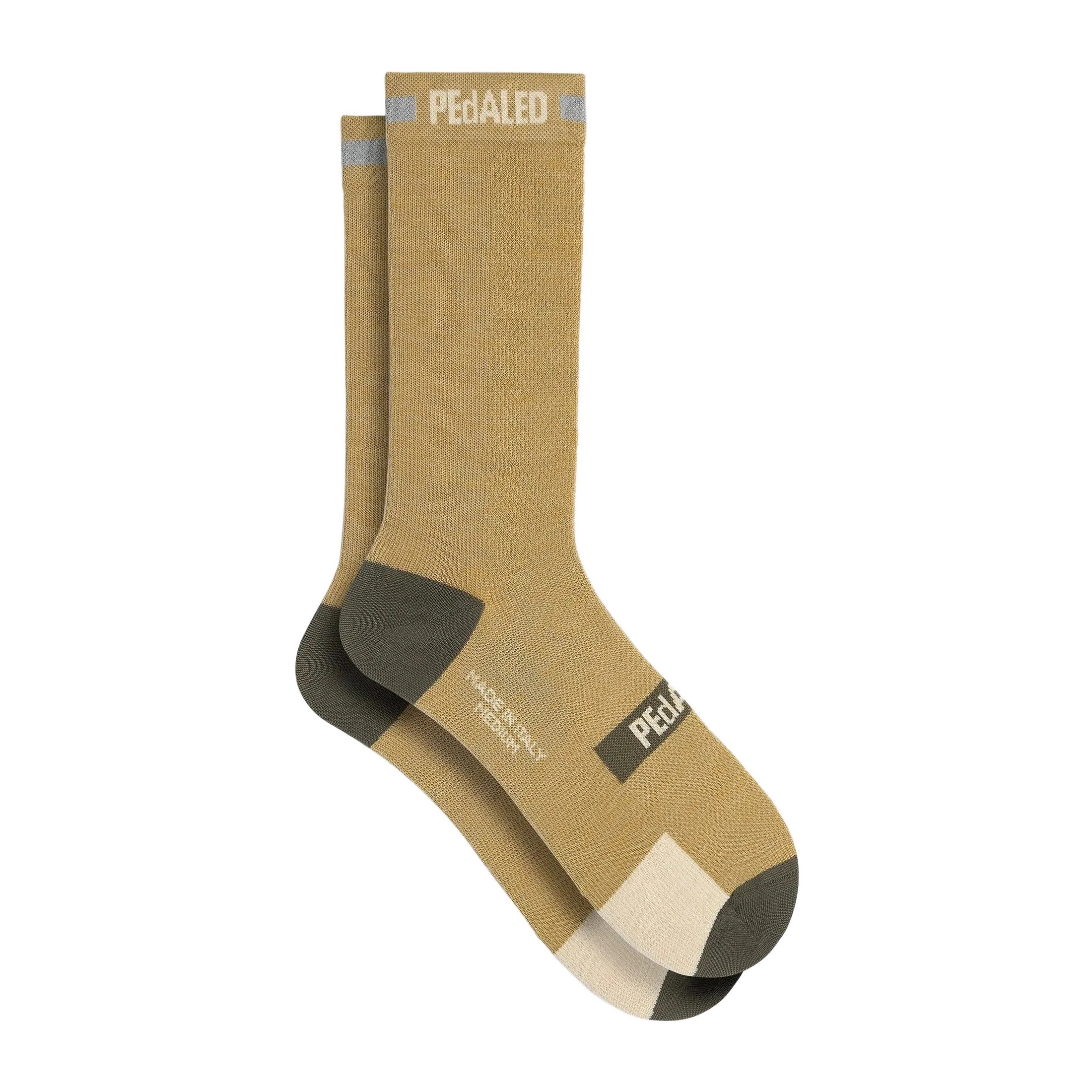 PEDALED Odyssey Merino Reflective Socks - Light Green