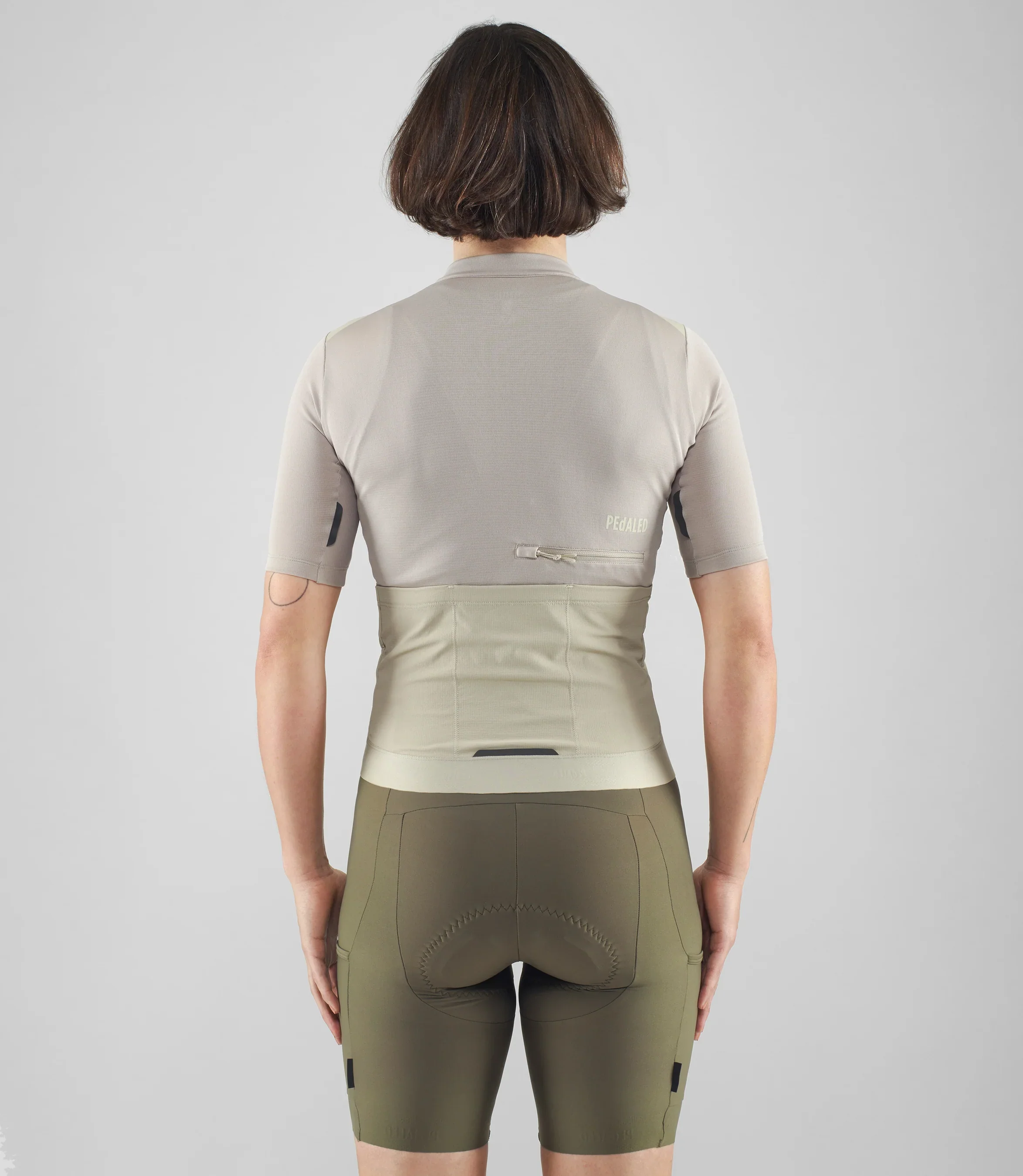 PEDALED Odyssey Merino Cycling Women Jersey - Beige - Image 3