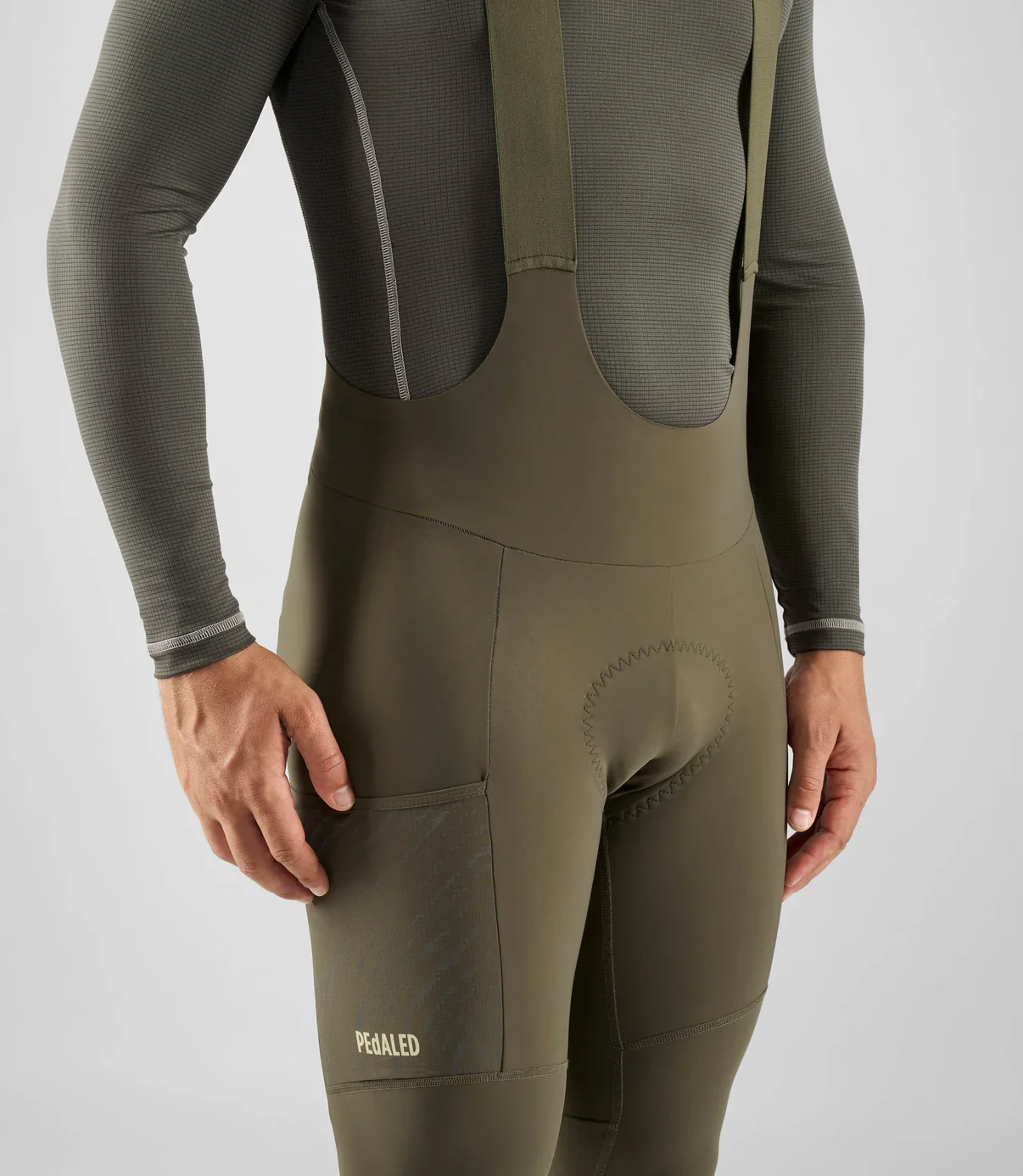 PEDALED Odyssey Bib Tight - Military Green - Image 2