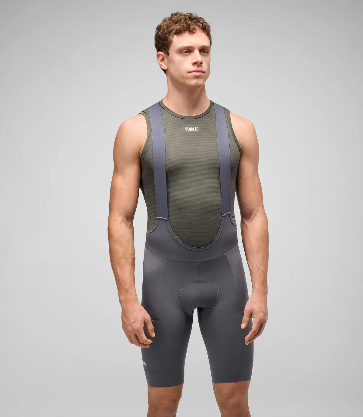 PEDALED Odyssey Training Bib Shorts - Grey - Image 3