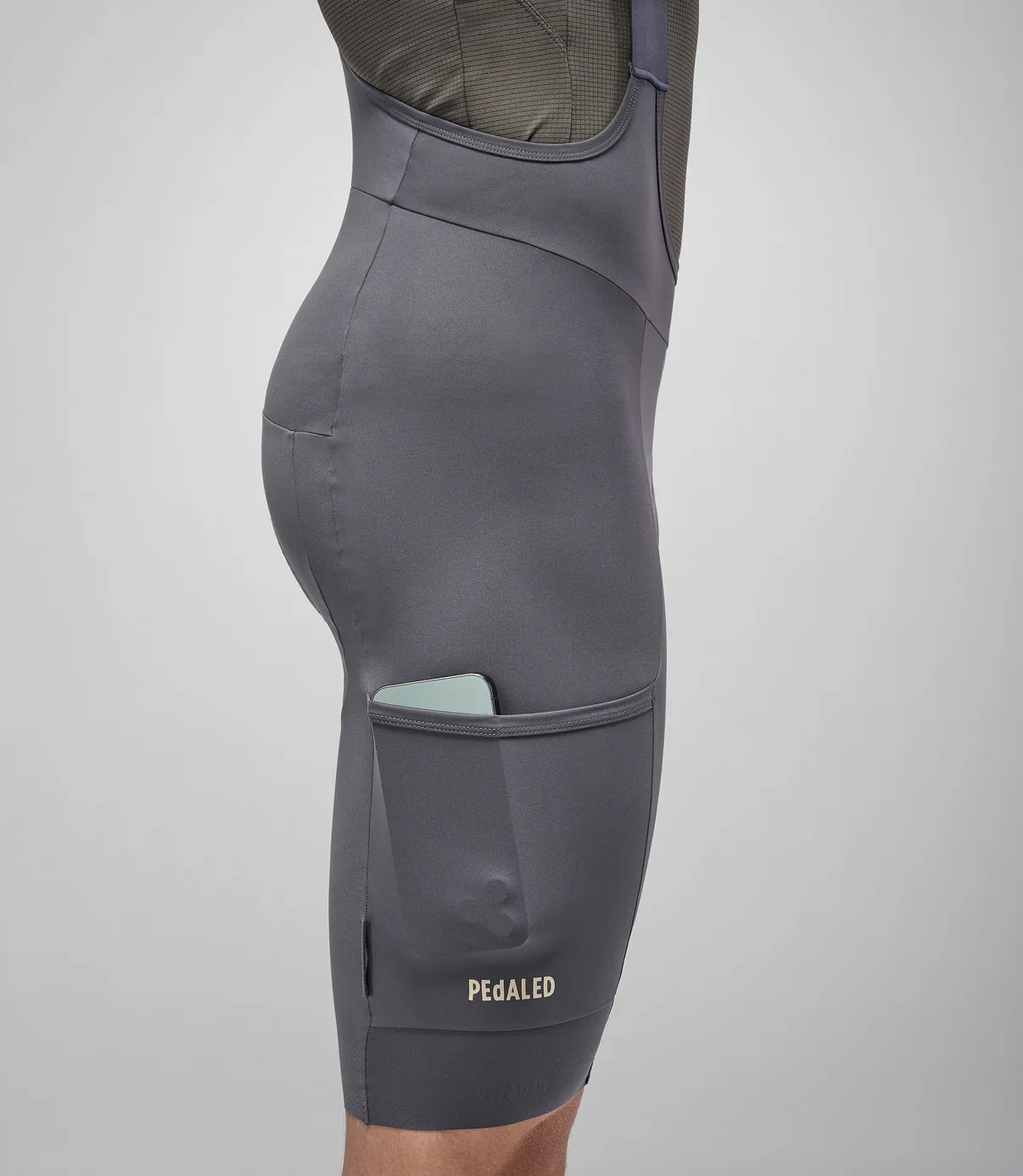 PEDALED Odyssey Training Bib Shorts - Grey - Image 9