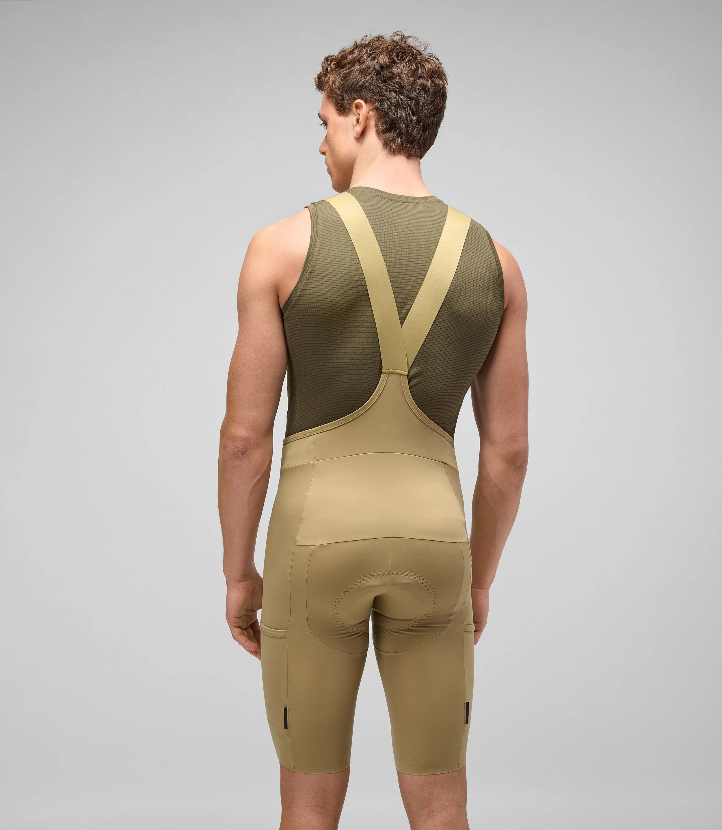 PEDALED Odyssey Training Bib Shorts - Light Yellow - Image 4