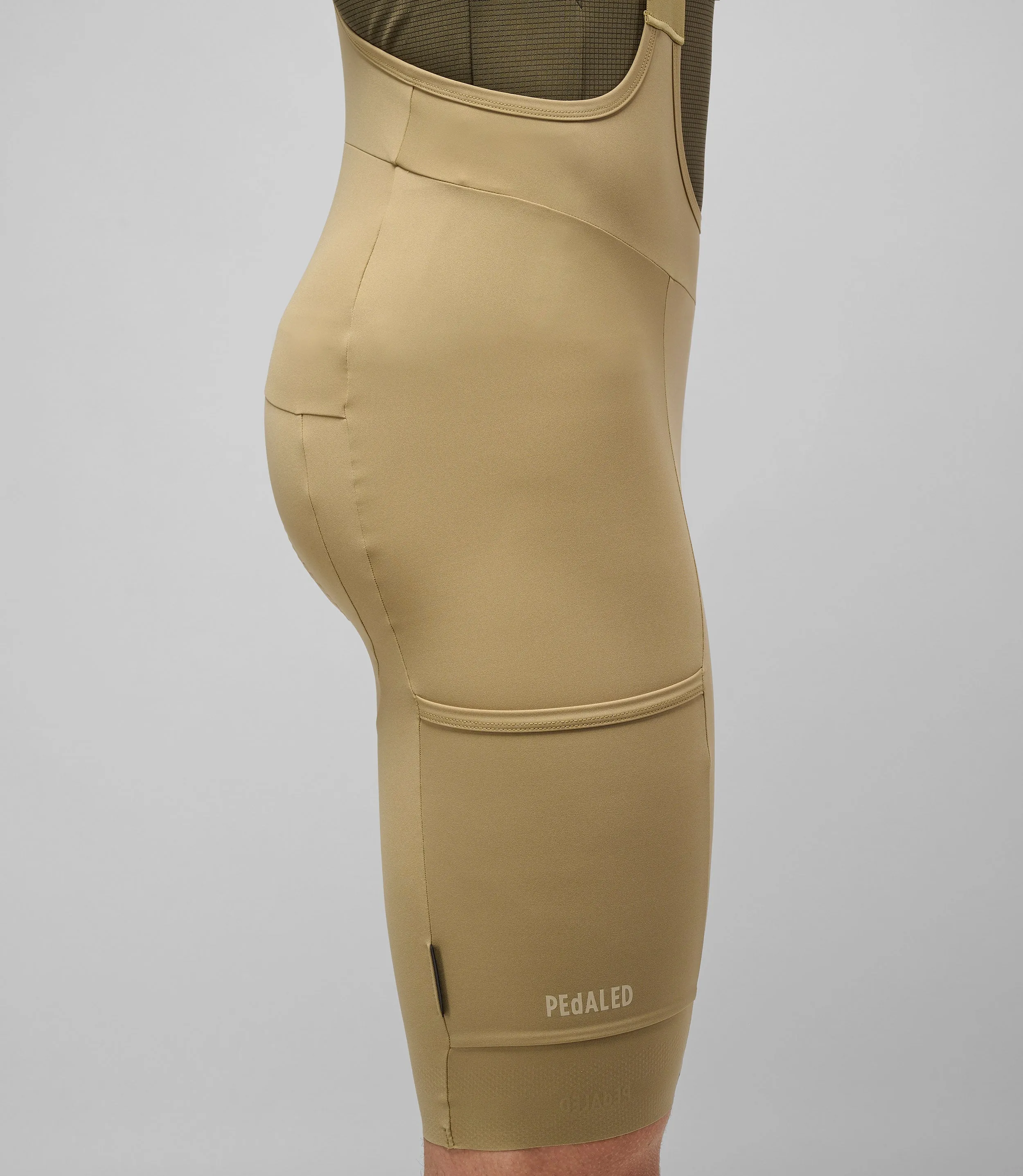 PEDALED Odyssey Training Bib Shorts - Light Yellow - Image 9