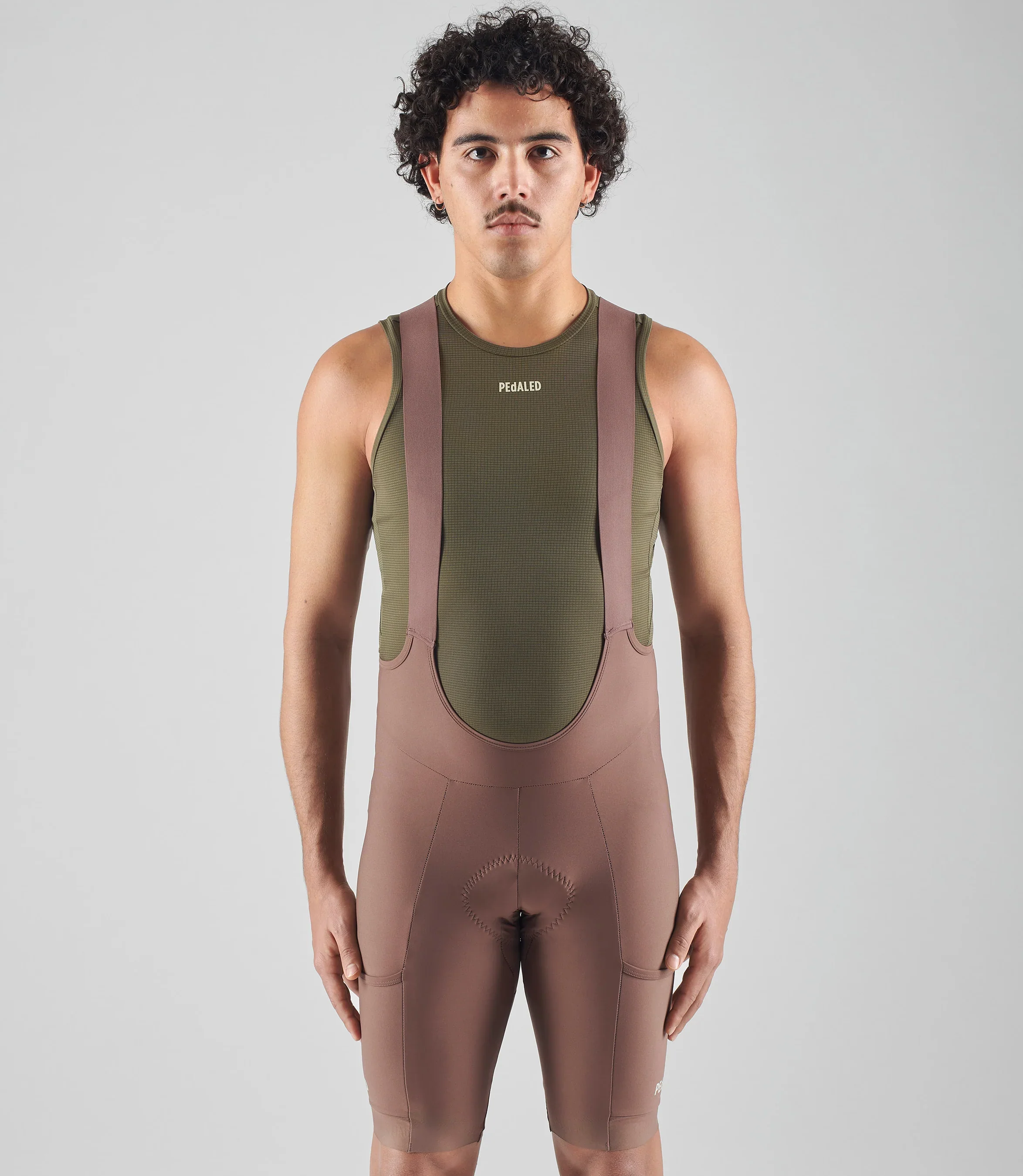 PEDALED Odyssey Training Cycling Bib Shorts - Raisin Purple - Image 4