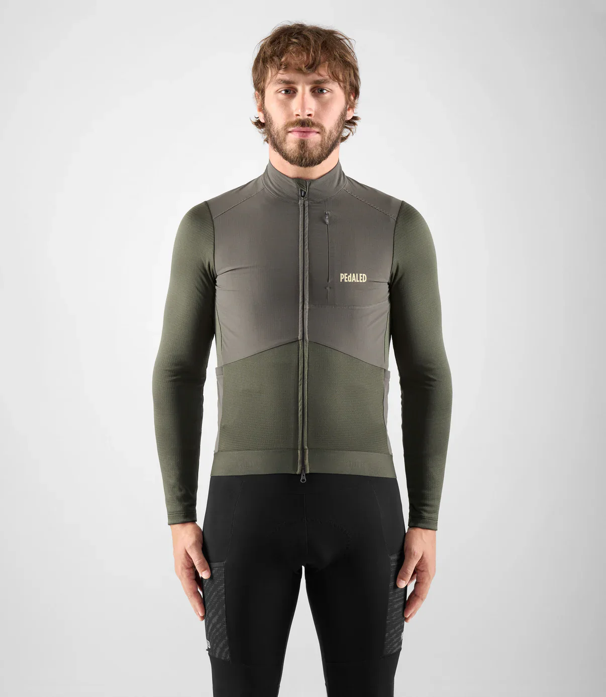 PEDALED Odyssey Windblock Merino Jersey - Grey Ink - Image 2