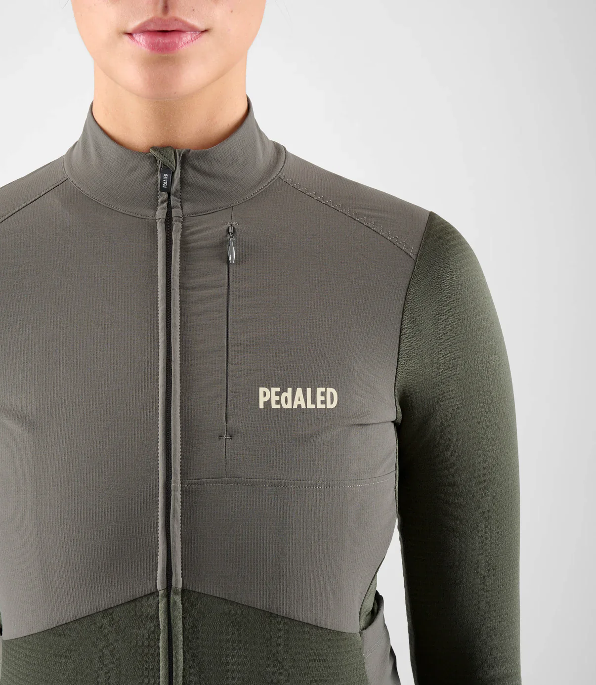 PEDALED Odyssey Windblock Merino Women Jersey - Grey Ink - Image 9