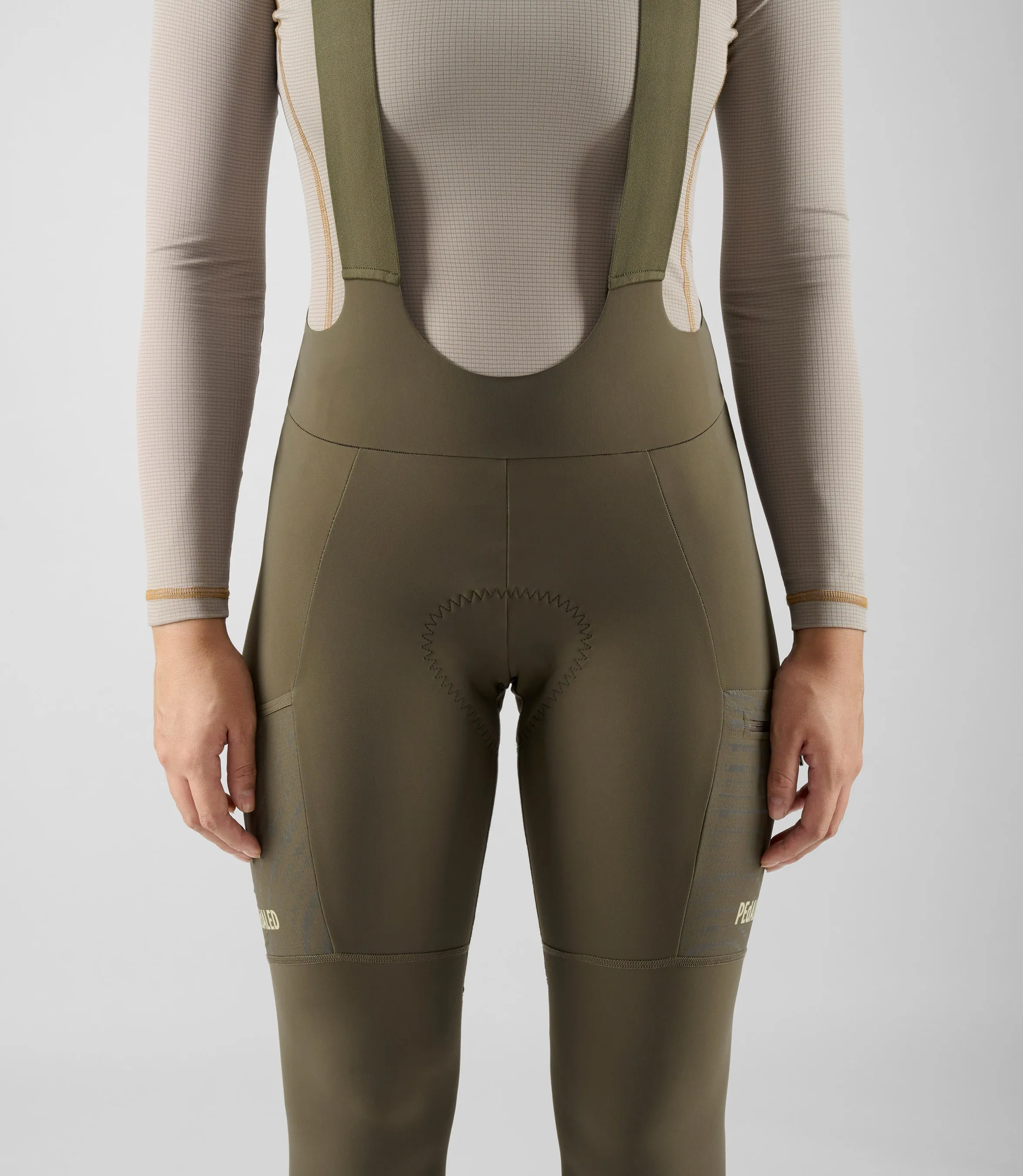 PEDALED Odyssey Women Bib Tight - Military Green - Image 6