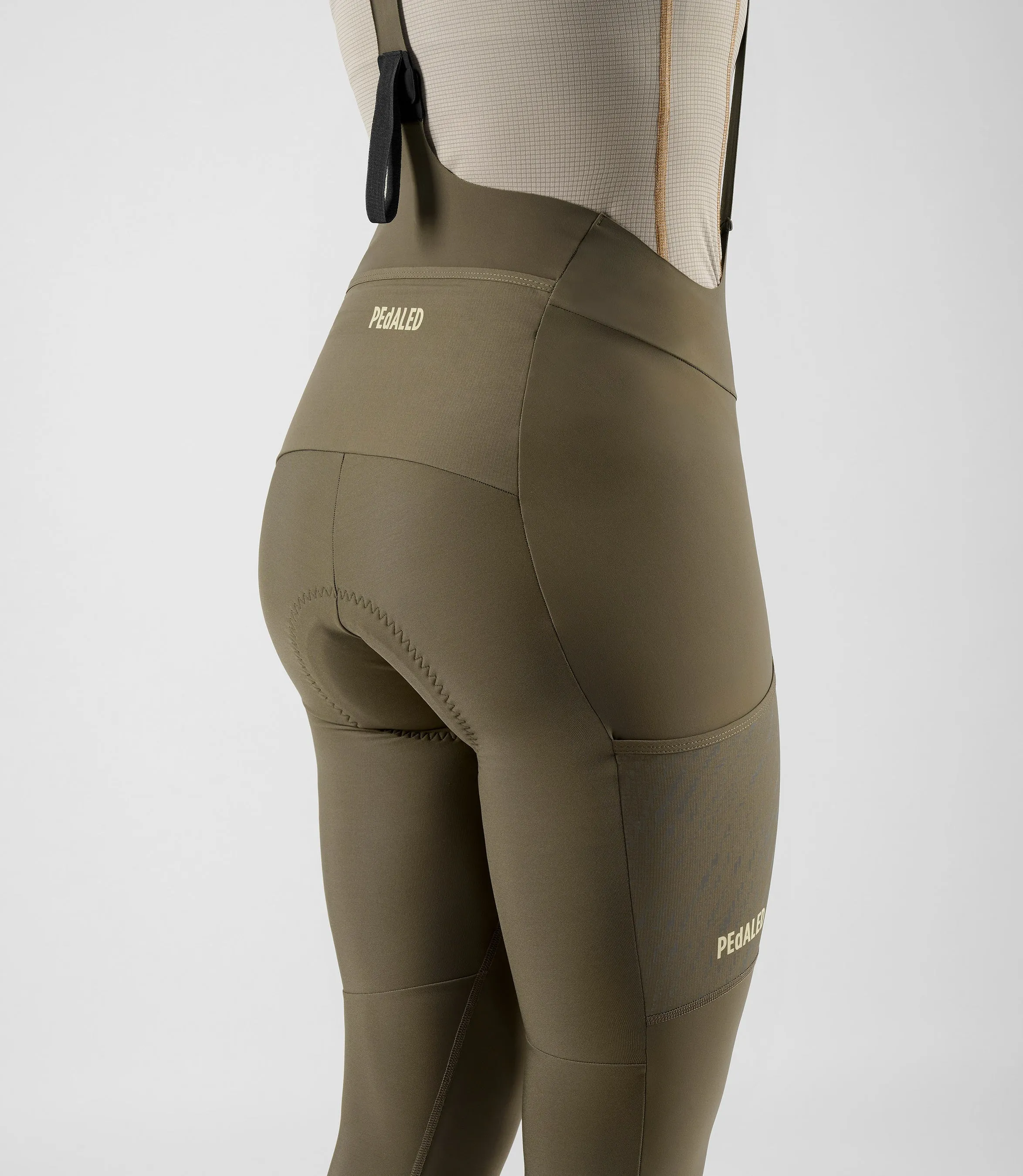 PEDALED Odyssey Women Bib Tight - Military Green - Image 7
