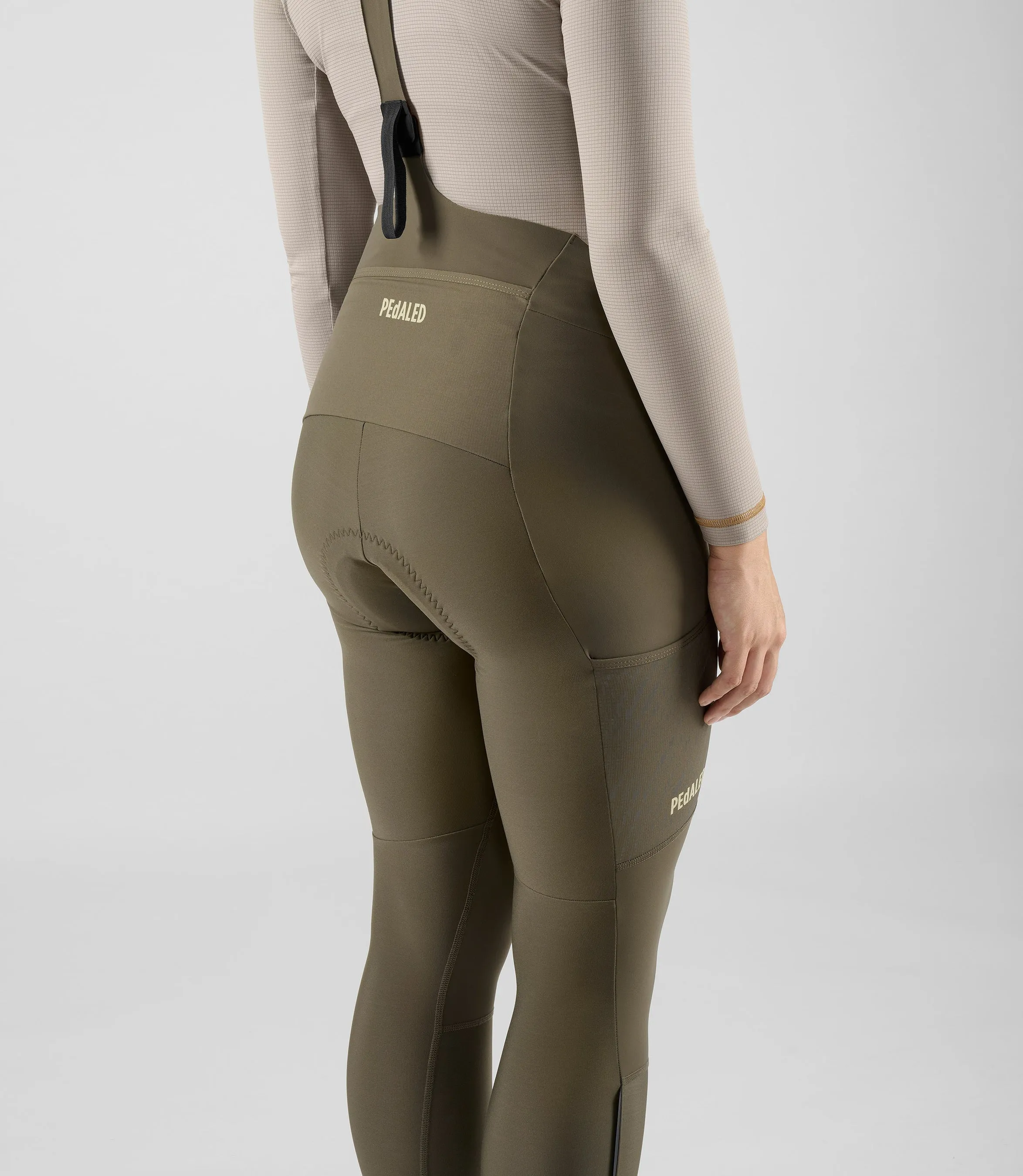 PEDALED Odyssey Women Bib Tight - Military Green - Image 8