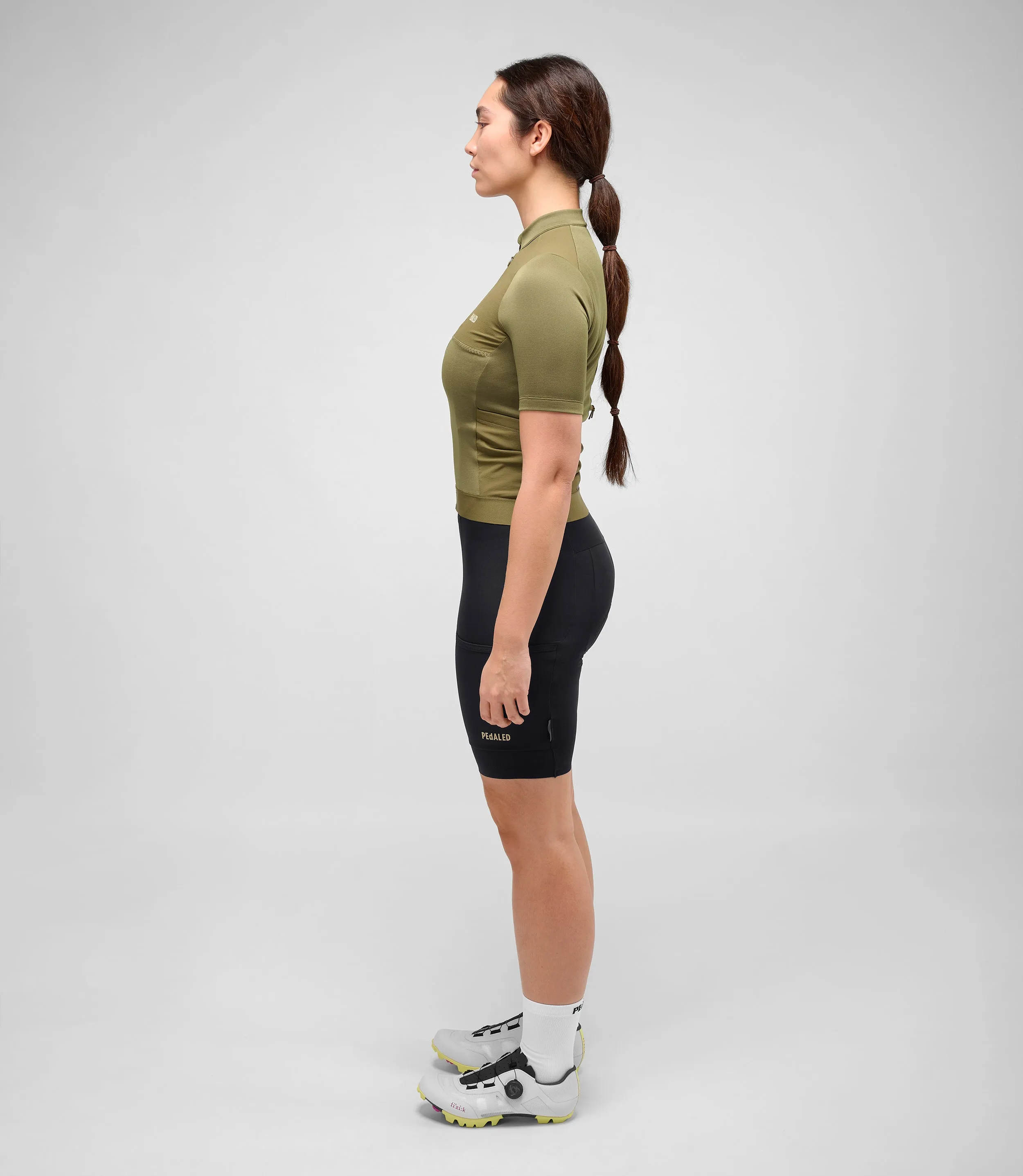 PEDALED Odyssey Merino Women Jersey - Military Green - Image 10