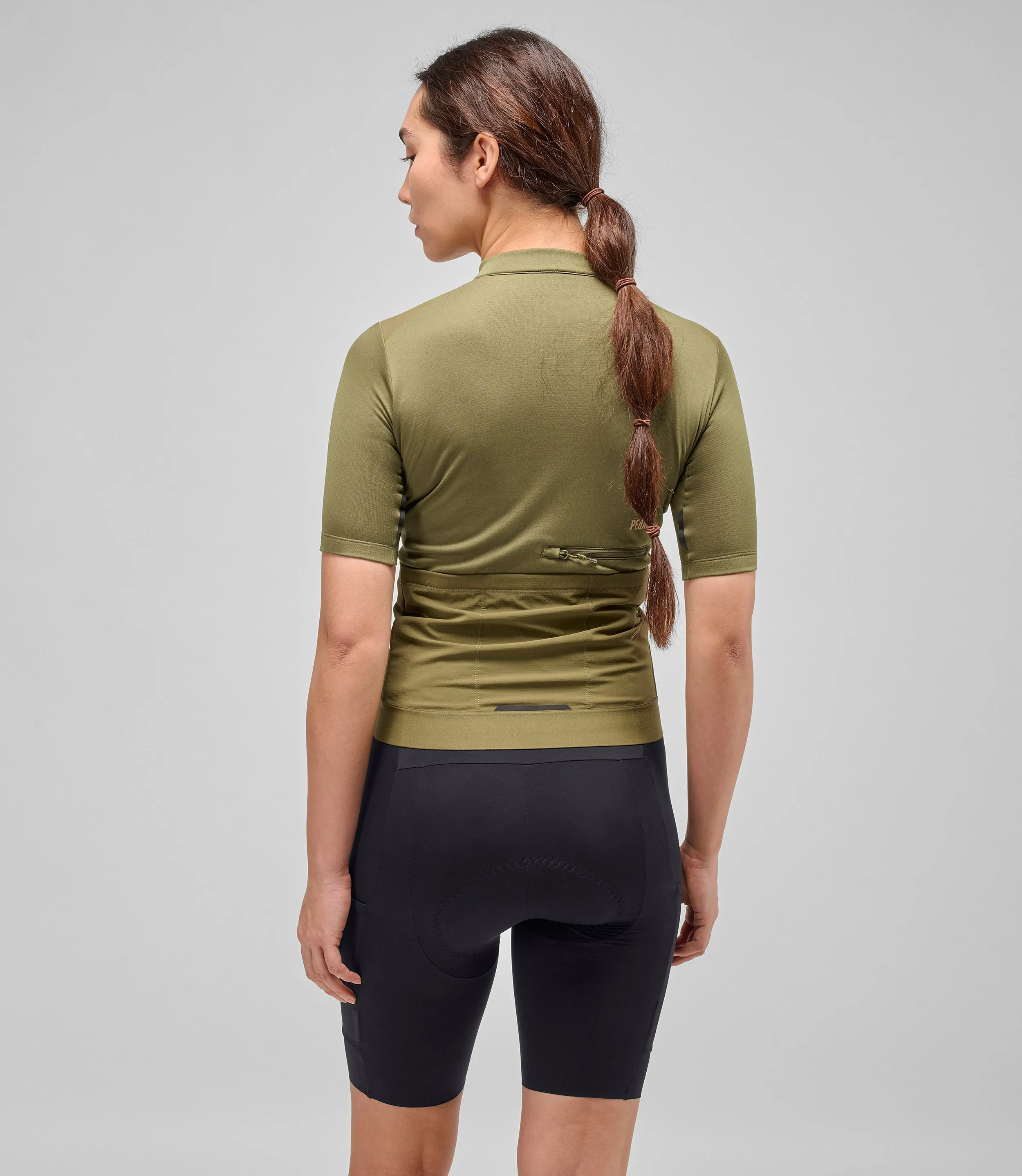 PEDALED Odyssey Merino Women Jersey - Military Green - Image 4
