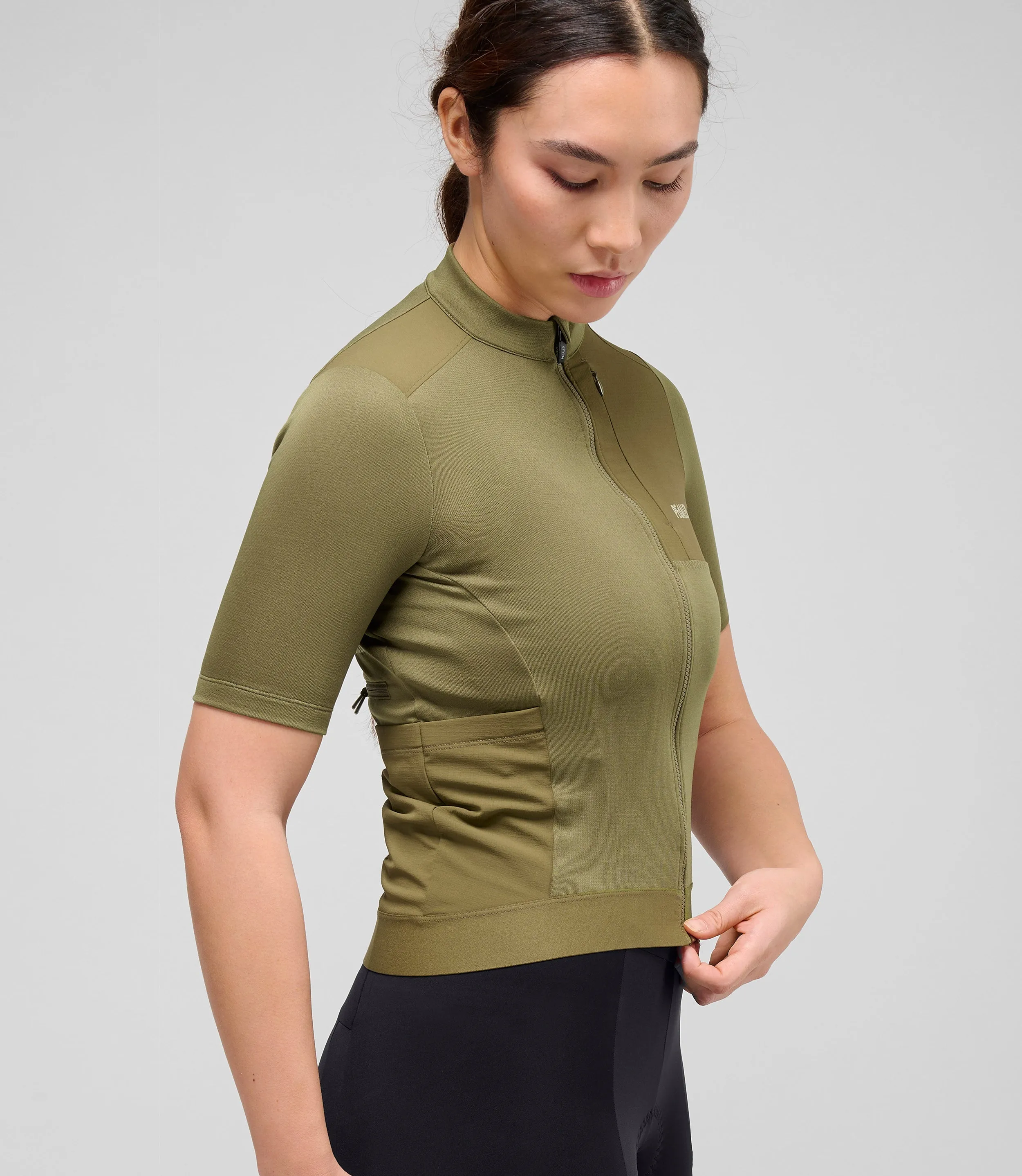 PEDALED Odyssey Merino Women Jersey - Military Green - Image 6