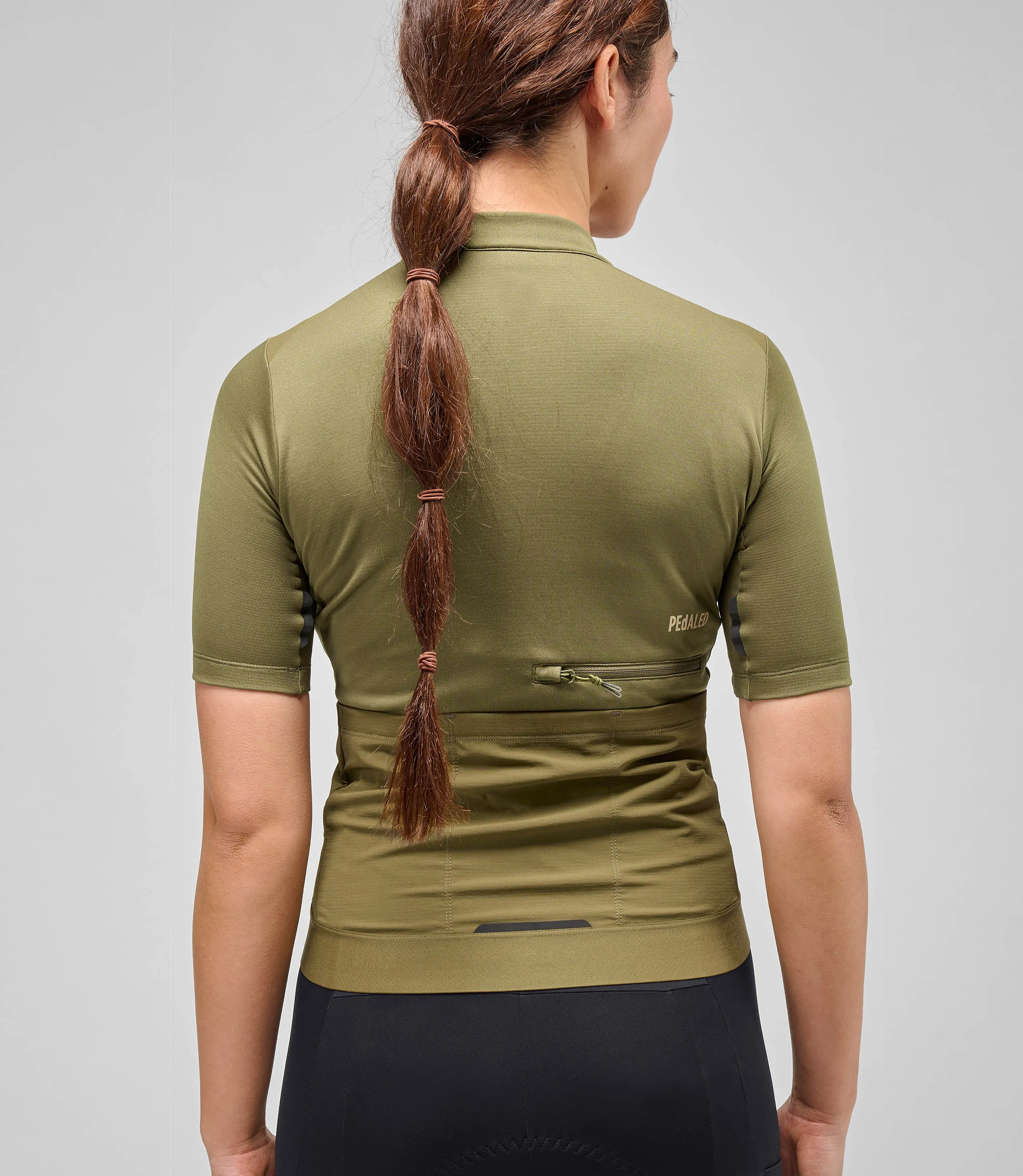 PEDALED Odyssey Merino Women Jersey - Military Green - Image 7