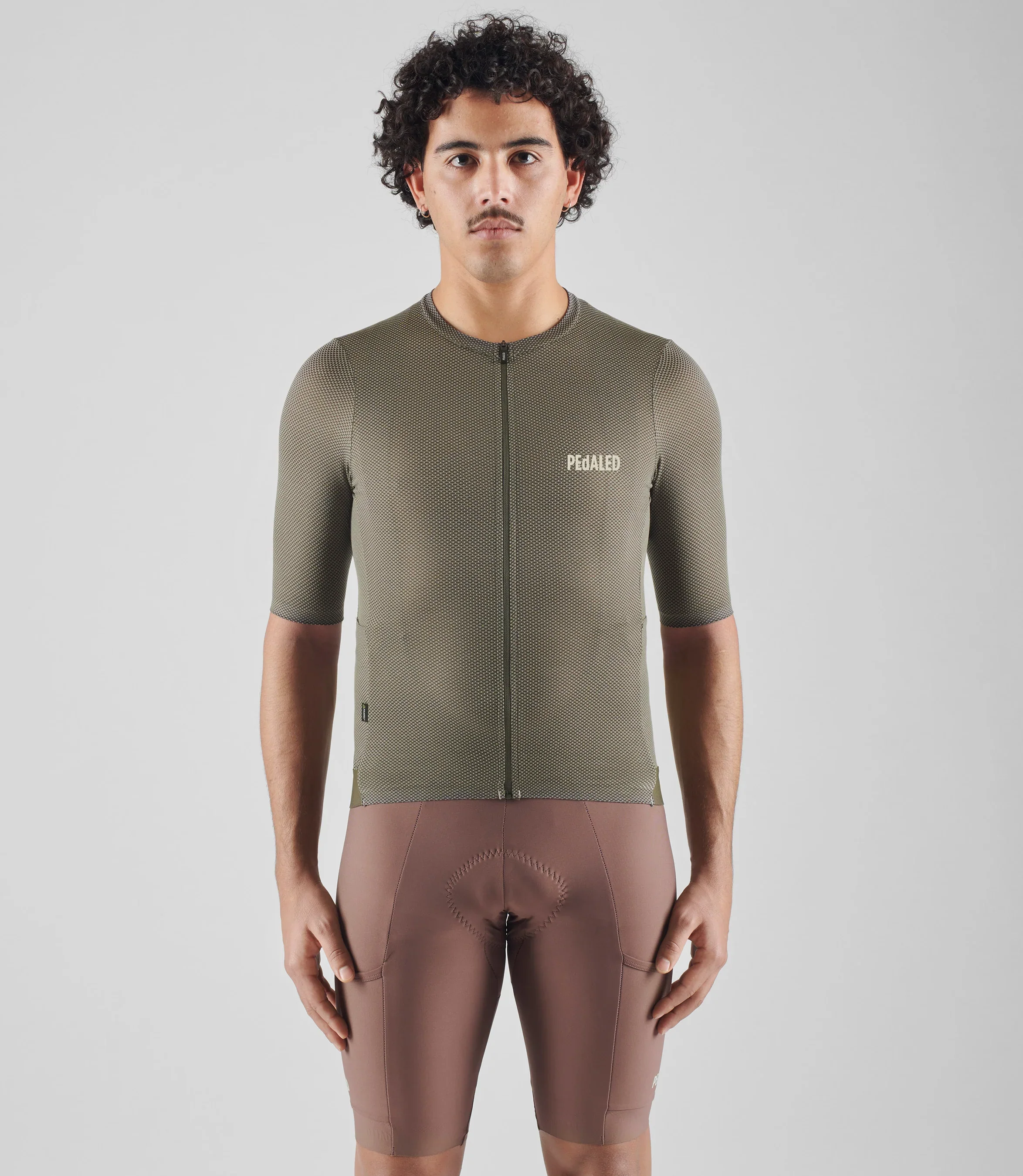 PEDALED Odyssey Delta Cycling Jersey - Military Green - Image 4