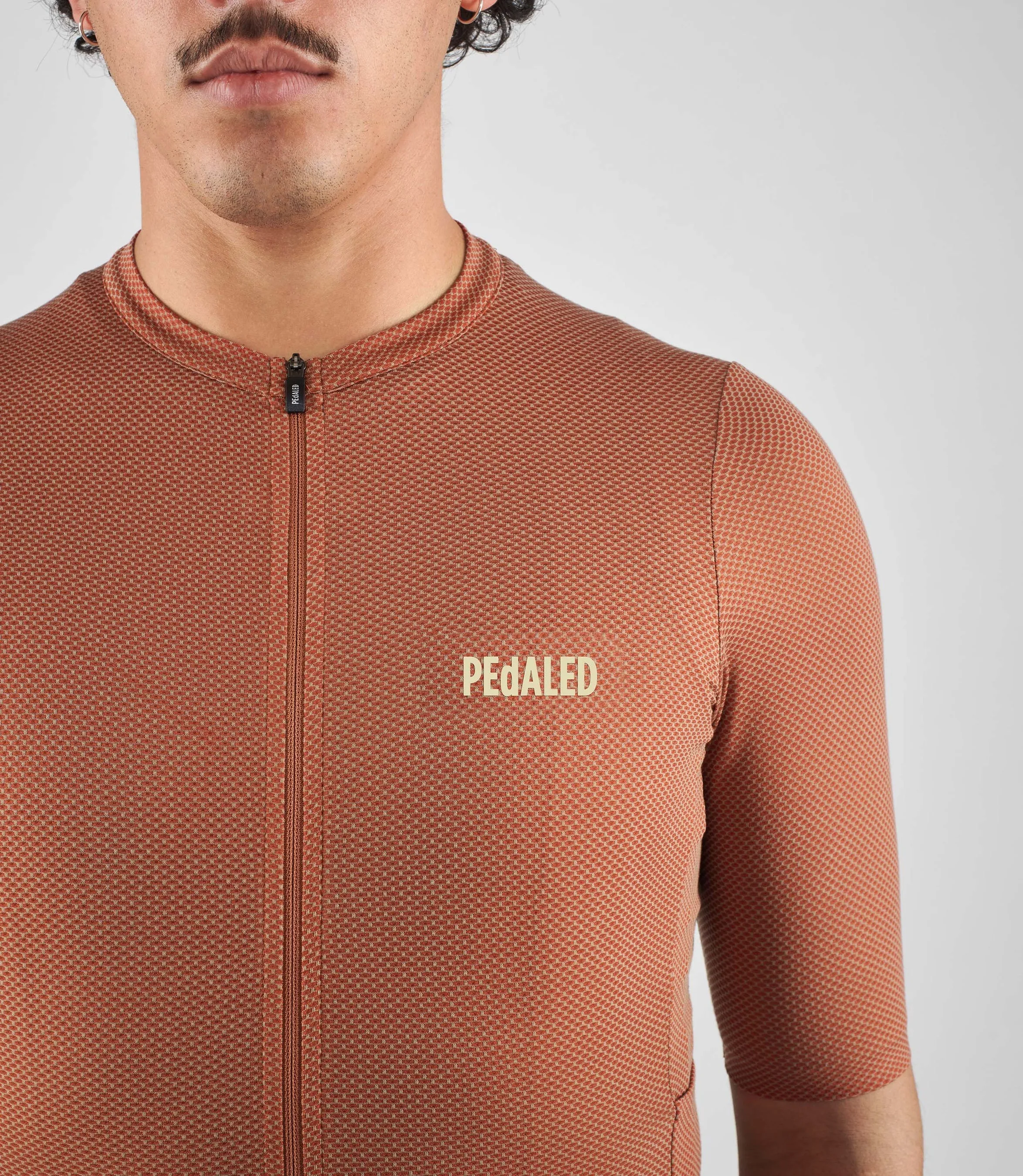 PEDALED Odyssey Delta Cycling Jersey - Orange - Image 3