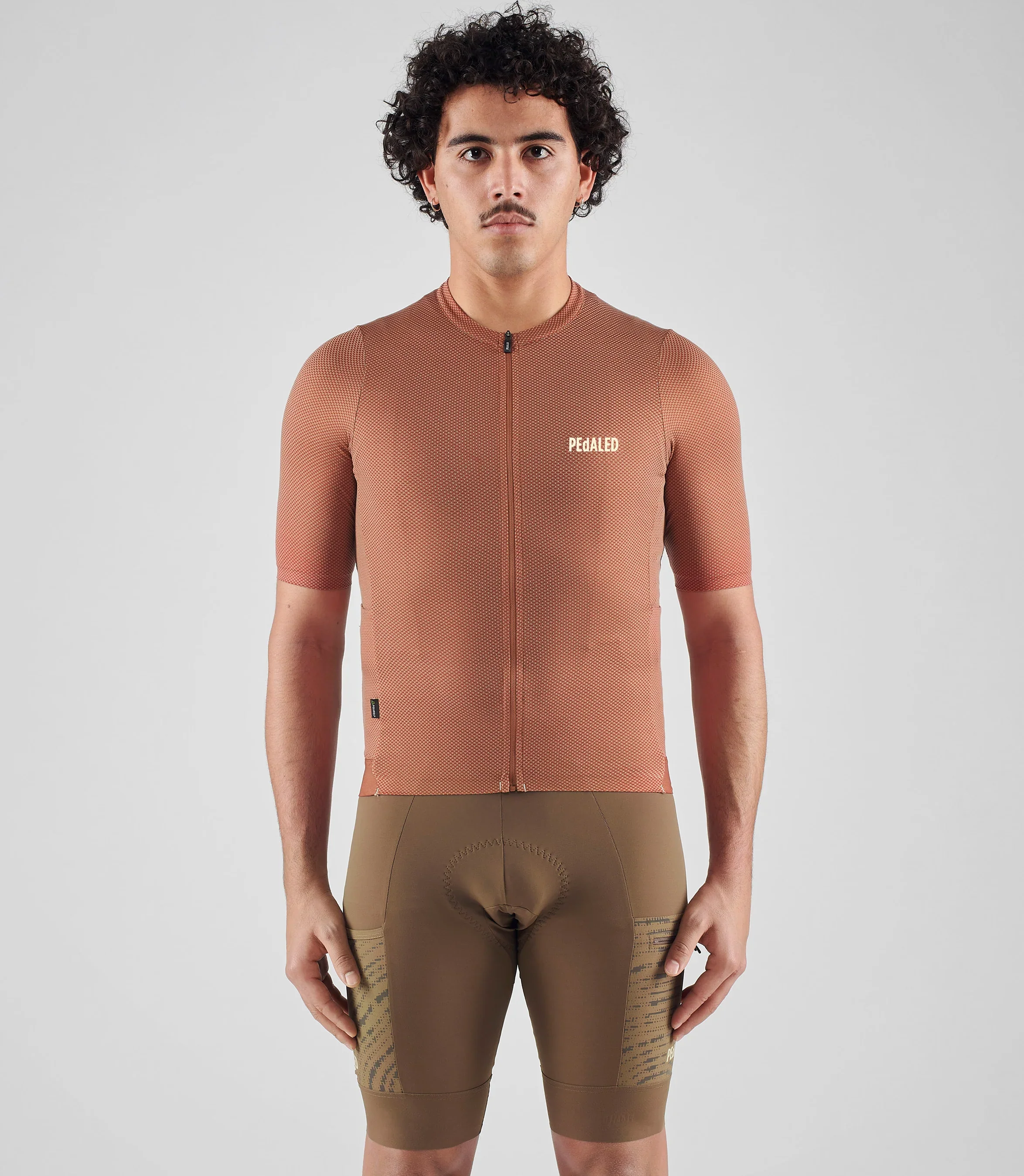 PEDALED Odyssey Delta Cycling Jersey - Orange - Image 4