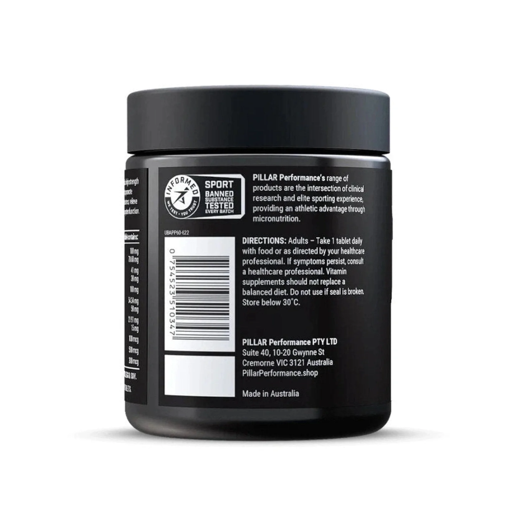 PILLAR PERFORMANCE Ultra B Active Energy Production - 60 Tablets - Image 2