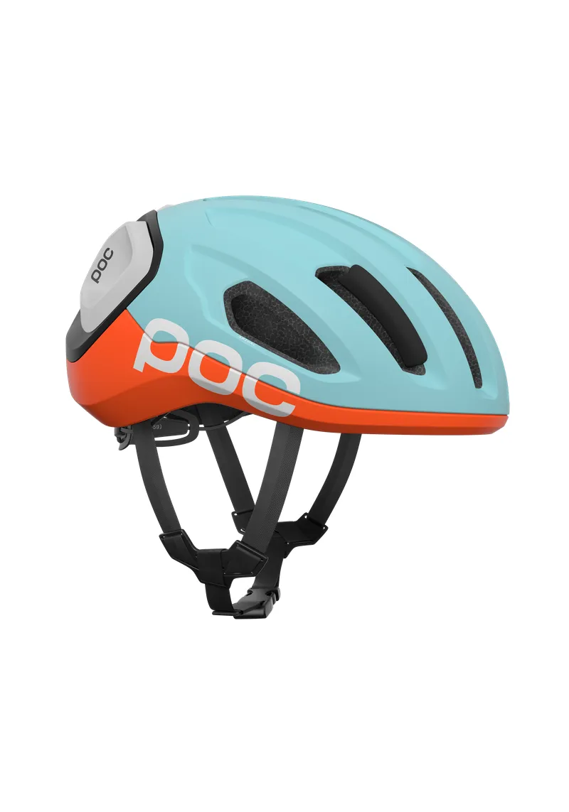 POC Amidal Cycling Helmet - Indicolite Blue Matt/Carnelian Orange Matt - Image 3