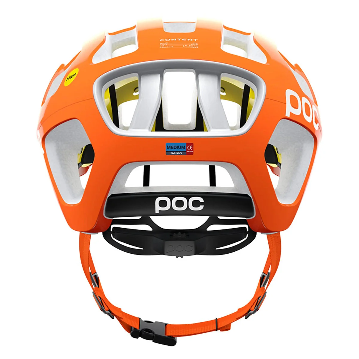 POC OCTAL MIPS Cycling Helmet - Fluorescent Orange AVIP - Image 4