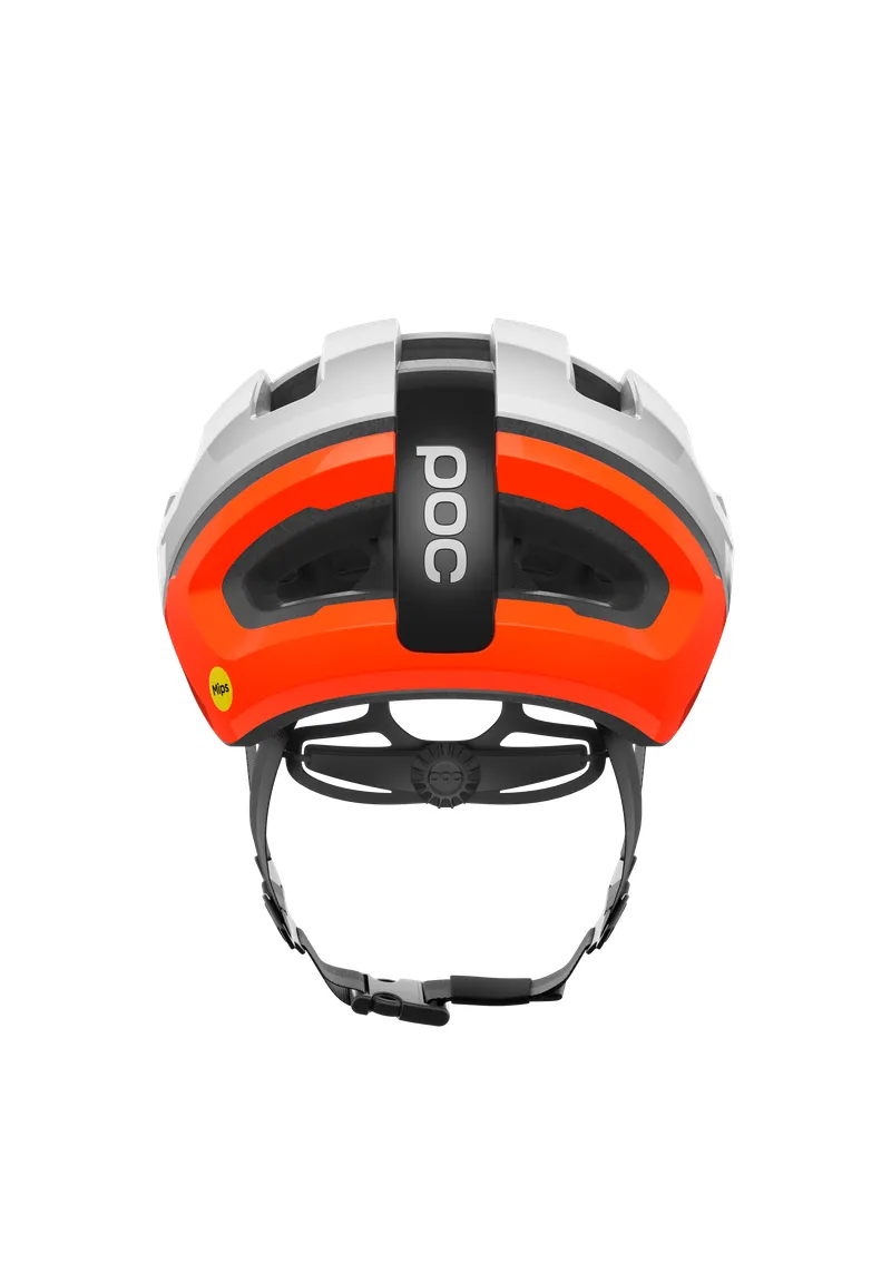 POC Omne Air MIPS Cycling Helmet - Hydrogen White/Fluorescent Orange - Image 4