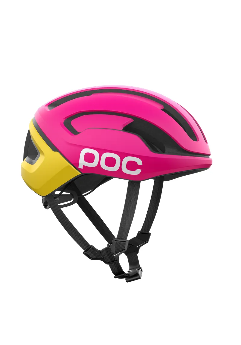 POC Omne Air MIPS Cycling Helmet - Rhos Red Matt/Citrine Yellow Matt - Image 3