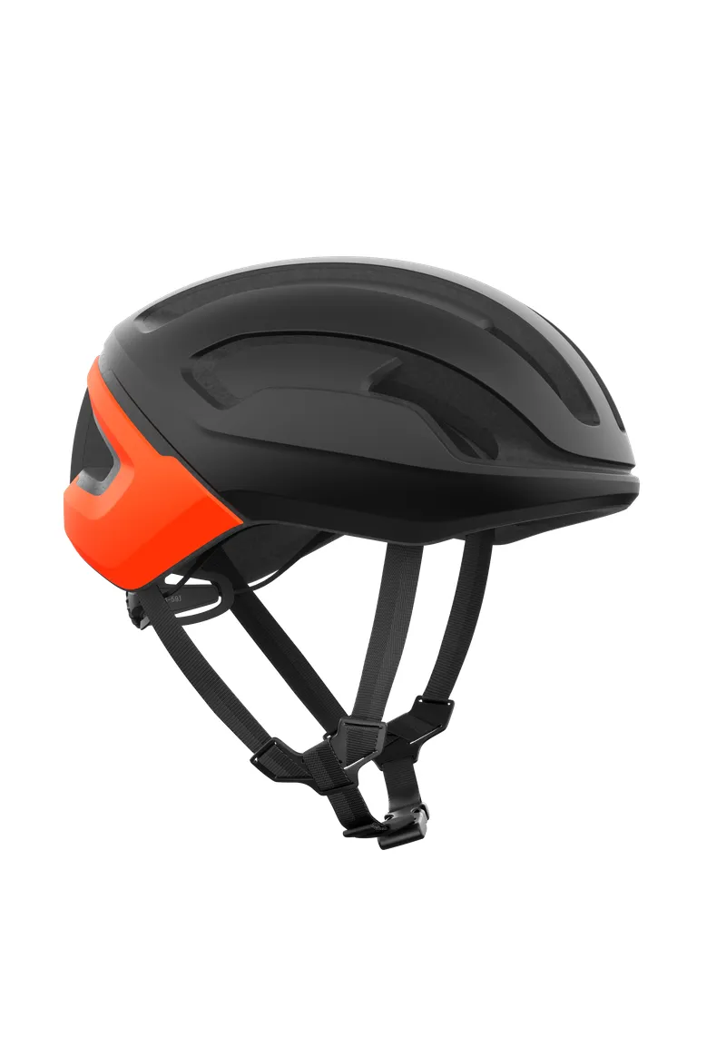 POC Omne Air MIPS Cycling Helmet - Uranium Black Matt/Fluorescent Orange Matt - Image 3