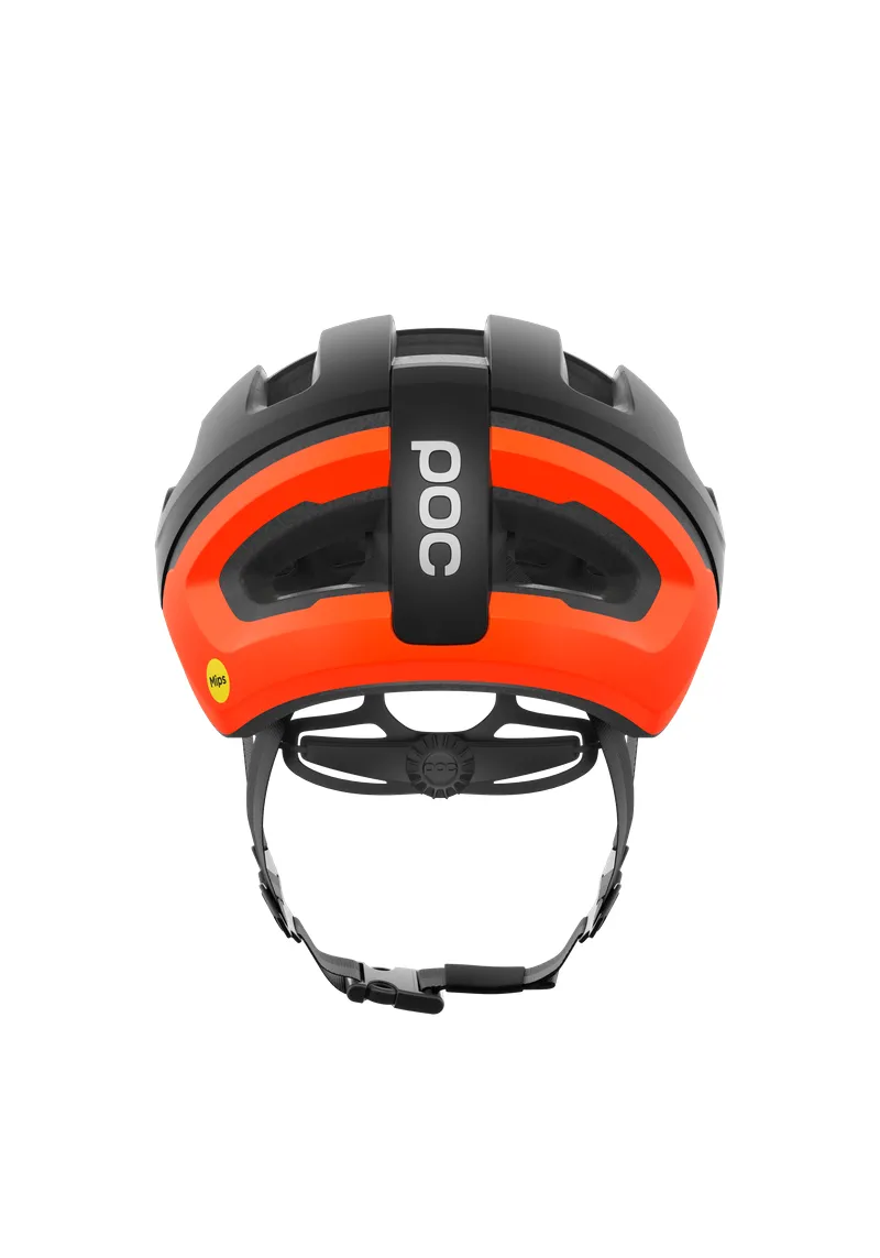 POC Omne Air MIPS Cycling Helmet - Uranium Black Matt/Fluorescent Orange Matt - Image 4