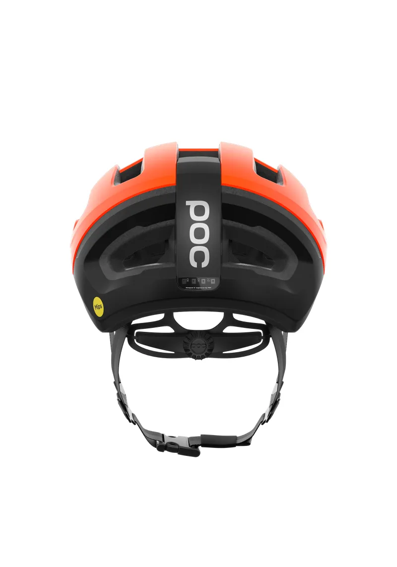 POC Omne Beacon MIPS Commute Bike Helmet - Fluorescent Orange Matt/Uranium Black Matt - Image 4