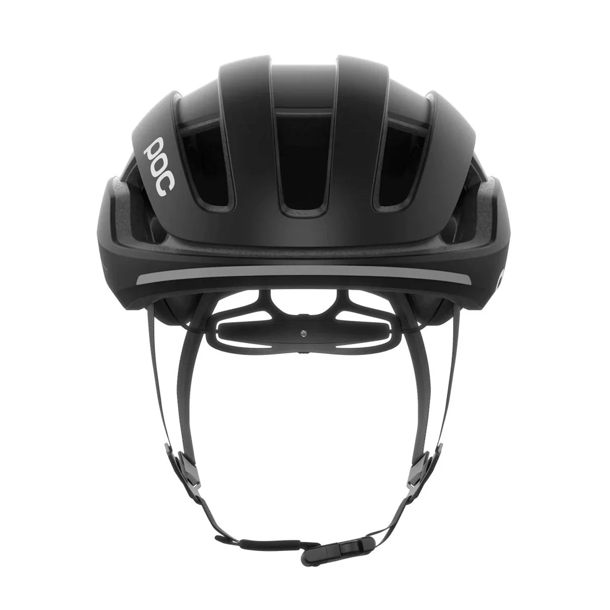 POC Omne Beacon Mips Cycling Helmet - Uranium Matt Black/Orange - Image 2