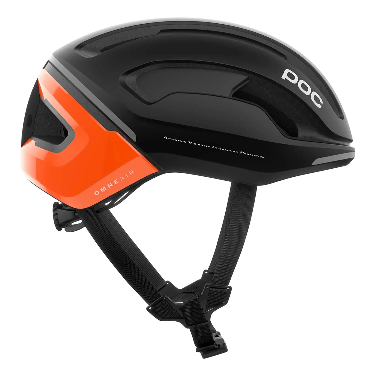 POC Omne Beacon Mips Cycling Helmet - Uranium Matt Black/Orange - Image 3
