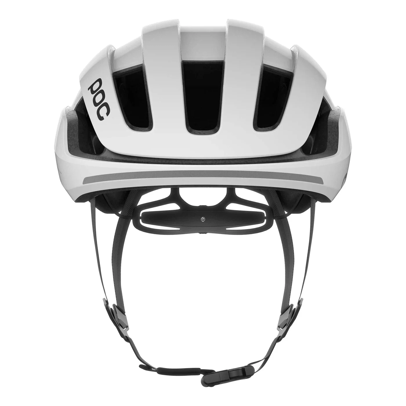 POC Omne Beacon Mips Cycling Helmet - White/Orange - Image 2