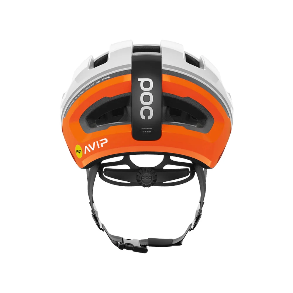 POC Omne Air MIPS Cycling Helmet - Fluorescent Orange AVIP - Image 2