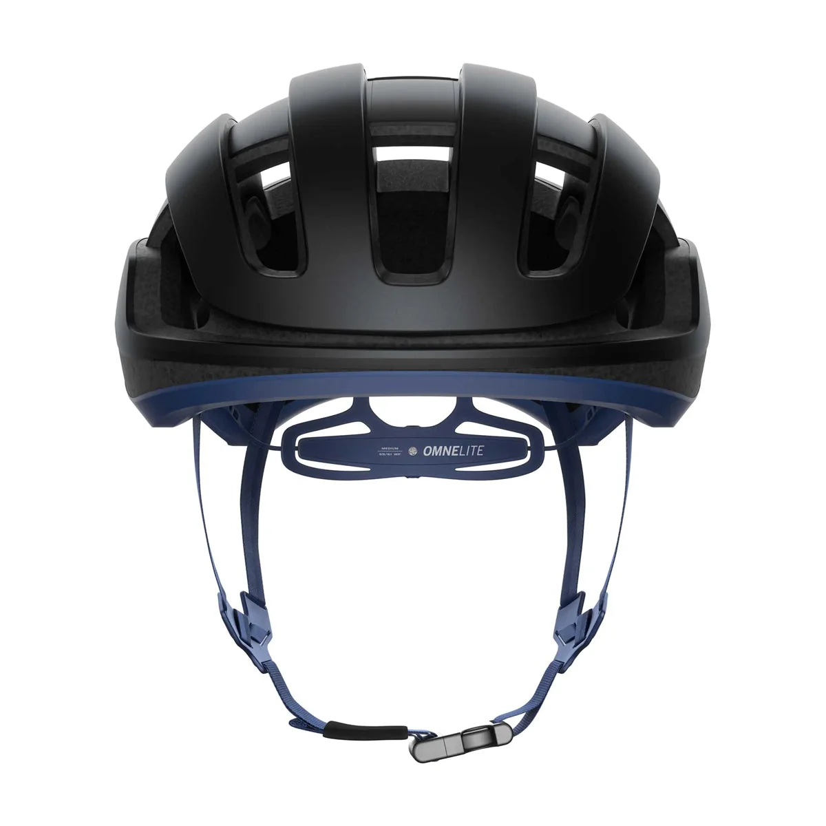 POC Omne Lite MIPS Cycling Helmet - Uranium Black/Lead Blue Matt - Image 2