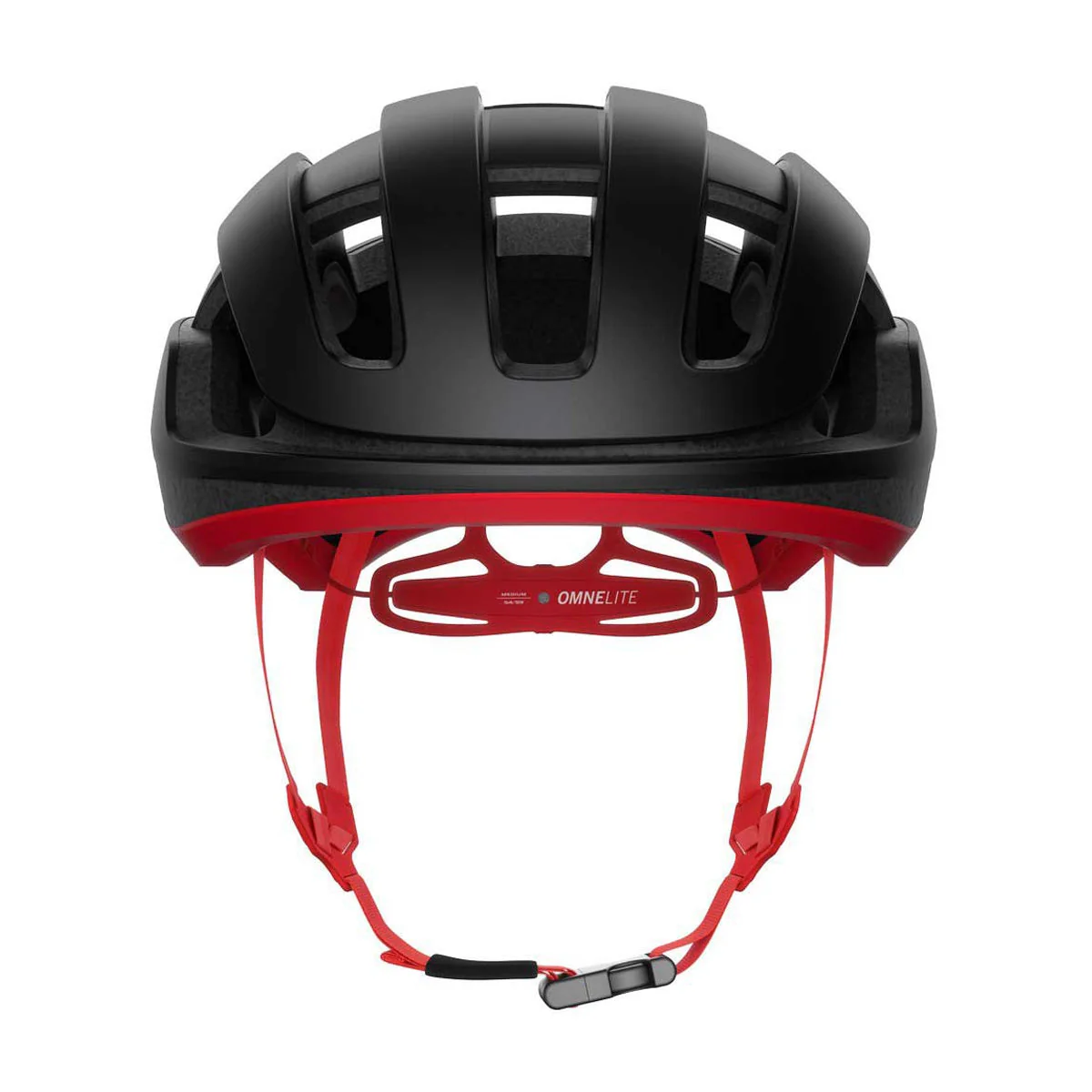 POC Omne Lite MIPS Cycling Helmet - Uranium Black/Prismane Red - Image 2