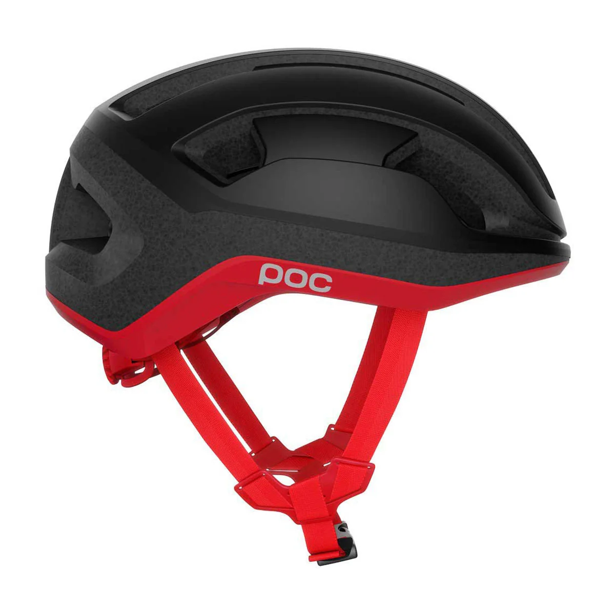 POC Omne Lite MIPS Cycling Helmet - Uranium Black/Prismane Red - Image 3