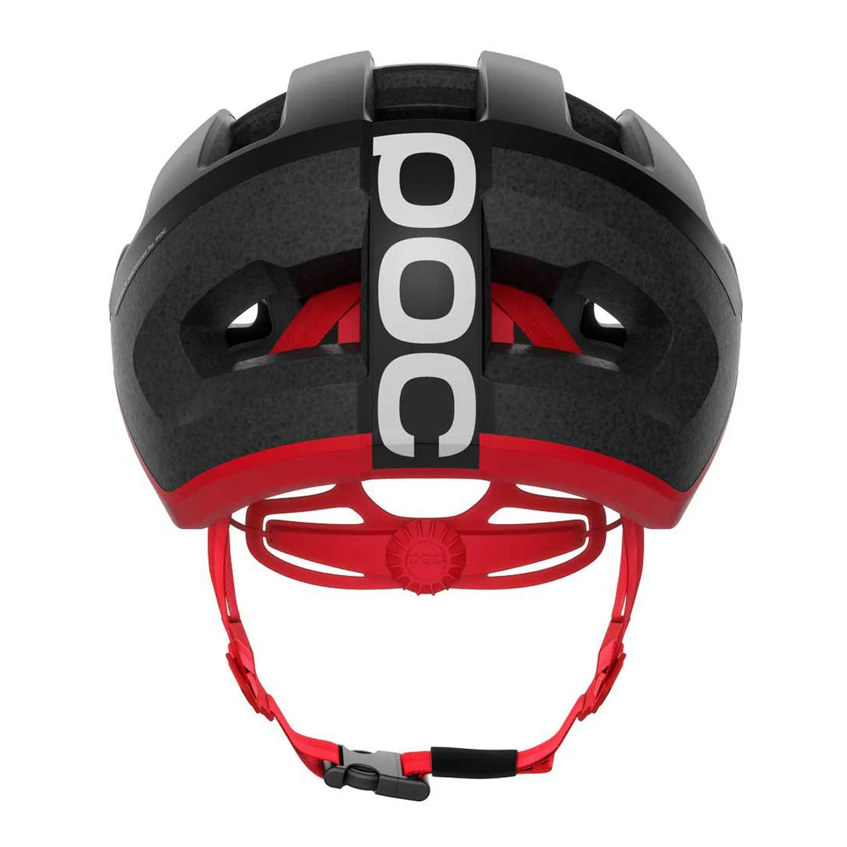 POC Omne Lite MIPS Cycling Helmet - Uranium Black/Prismane Red - Image 4