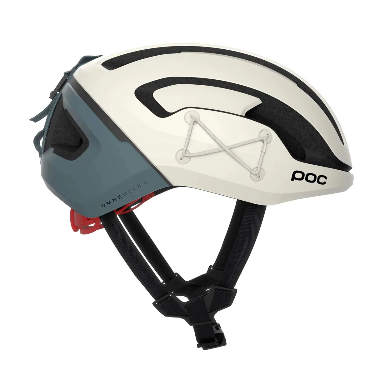POC Omne Ultra Mips Cycling Helmet - Selentine offwhite/Calcite Blue Matt - Image 3