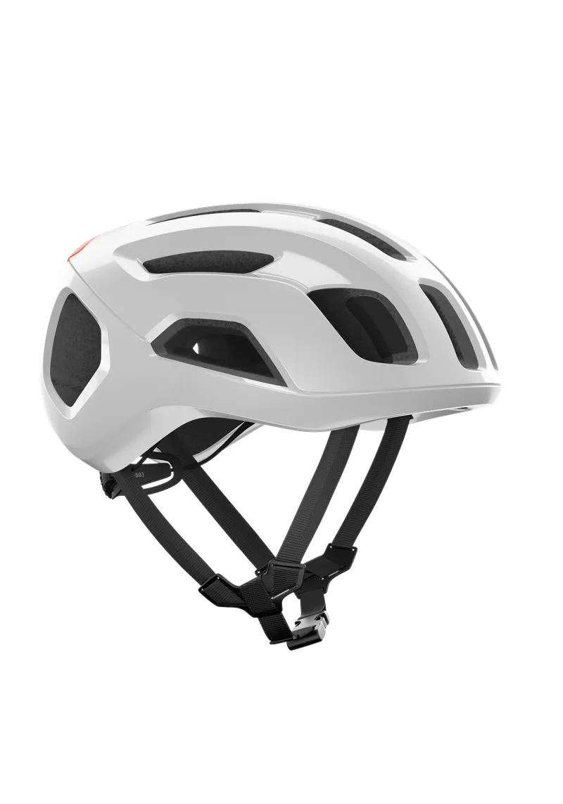 POC Ventral Air MIPS Cycling Helmet - Hydrogen White/Fluorescent Orange - Image 3