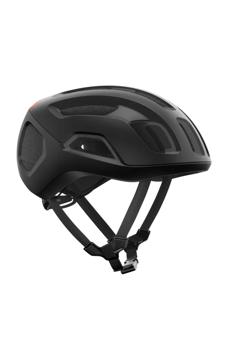 POC Ventral Air MIPS Cycling Helmet - Uranium Black Matt/Fluorescent Orange Matt - Image 3