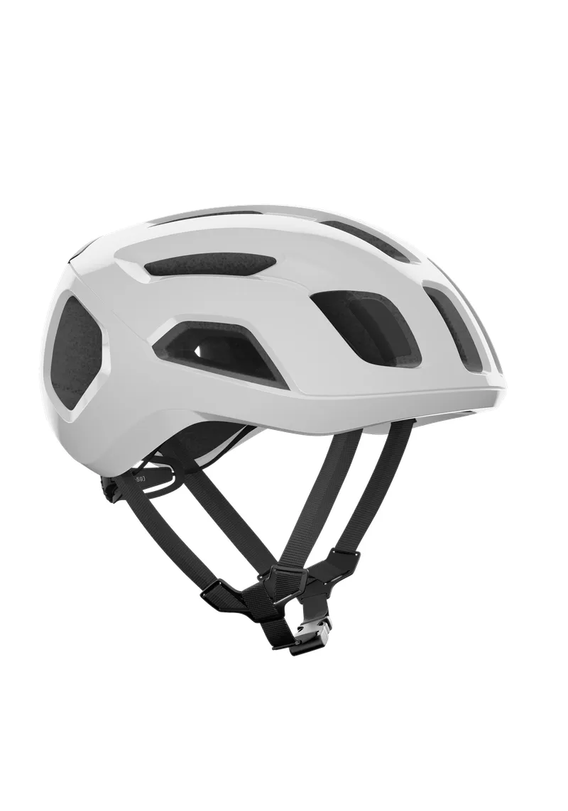 POC Ventral Air Mips Wide Fit Cycling Helmet - Hydrogen White/Uranium Black Matt - Image 3