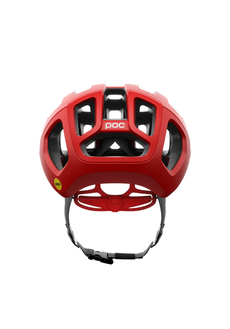 POC Ventral Air Mips Wide Fit Cycling Helmet - Prismane Red Matt - Image 4