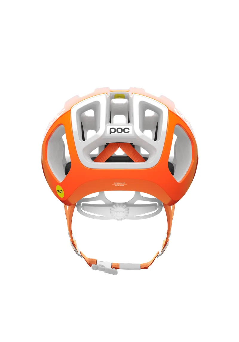 POC Ventral Air Mips Wide Fit Cycling Helmet - Zink Orange AVIP - Image 4