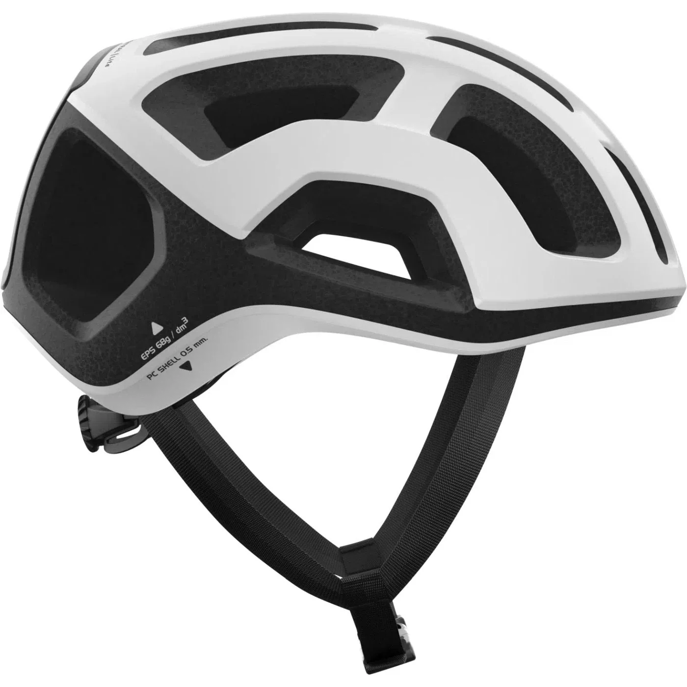 POC Ventral Lite Cycling Helmet - Hydrogen White/Uranium Black - Image 2