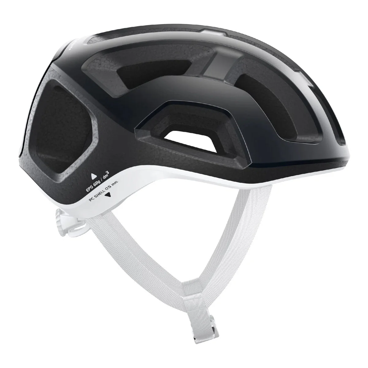 POC Ventral Lite Cycling Helmet - Uranium Black/Hydrogen white - Image 3