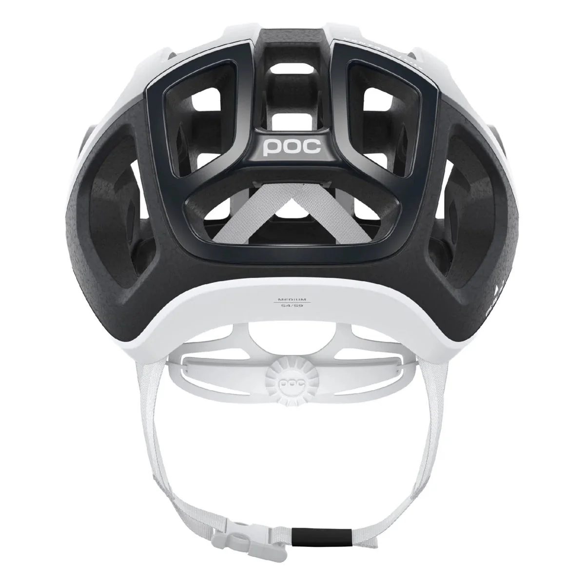 POC Ventral Lite Cycling Helmet - Uranium Black/Hydrogen white - Image 4